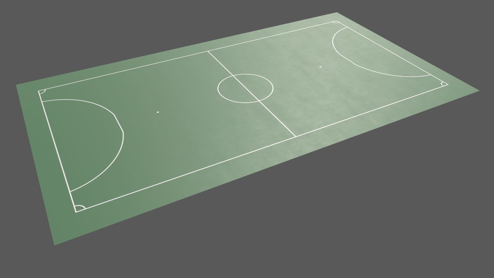 PBR Soccer and Football Court Floor Low-poly 3D model_70