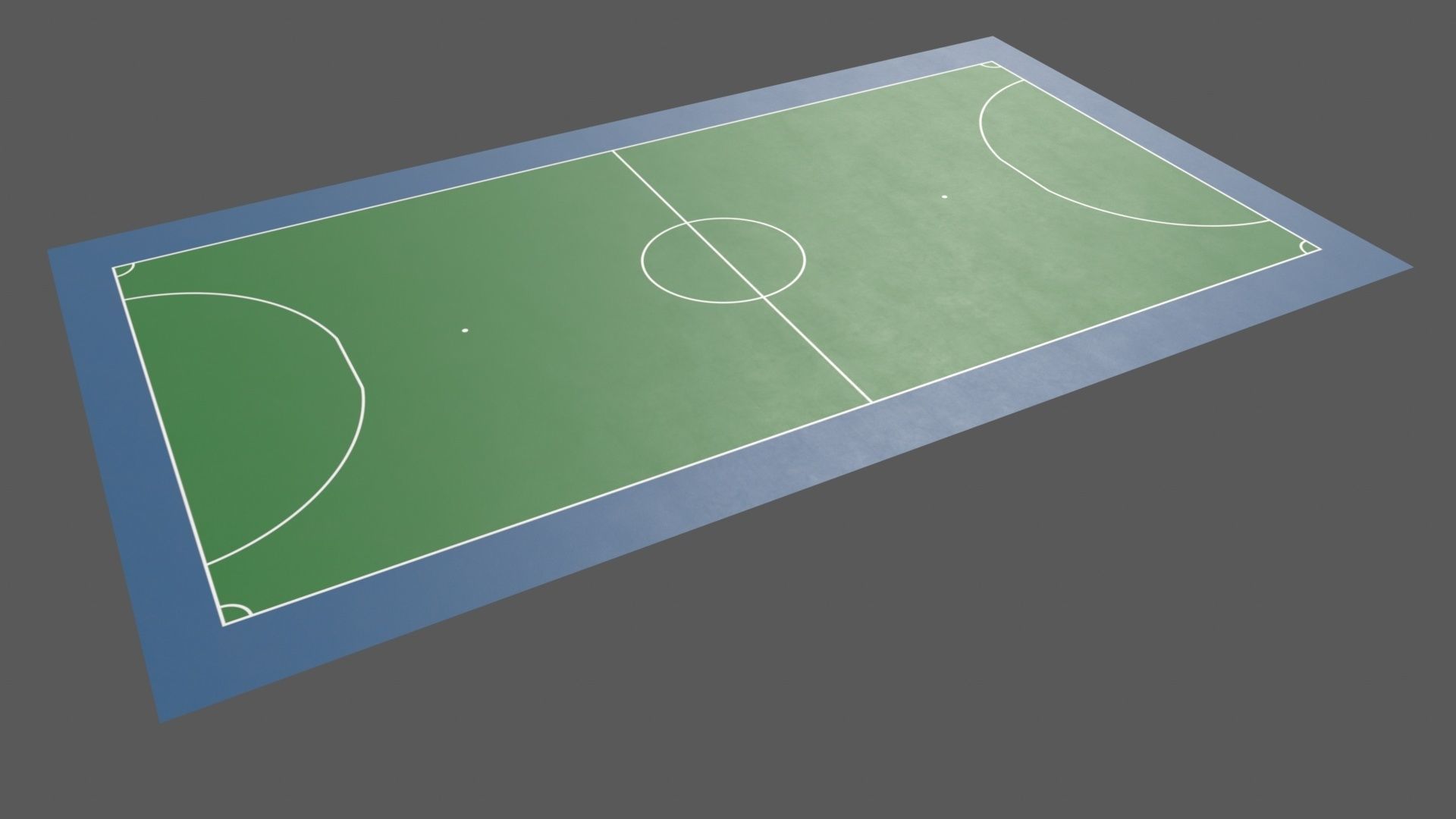 PBR Soccer and Football Court Floor Low-poly 3D model_30