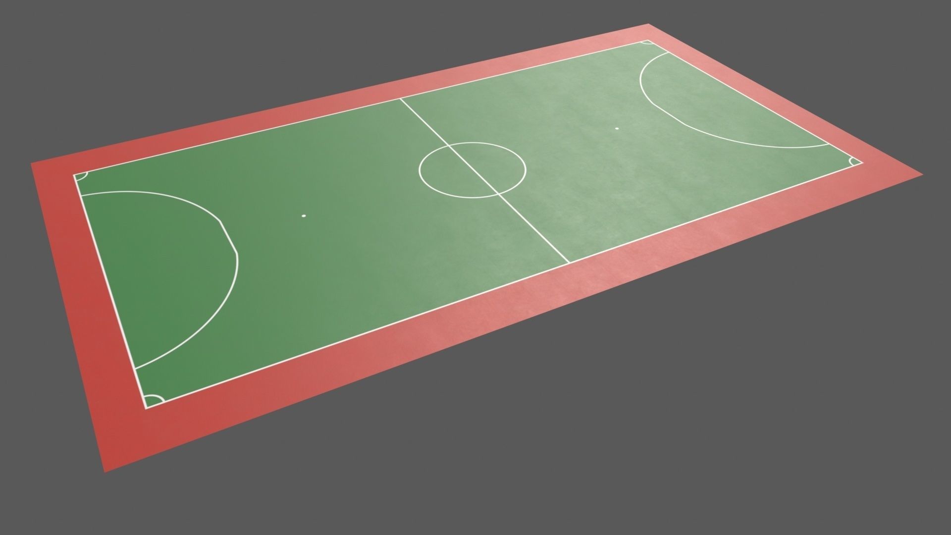 PBR Soccer and Football Court Floor Low-poly 3D model_50