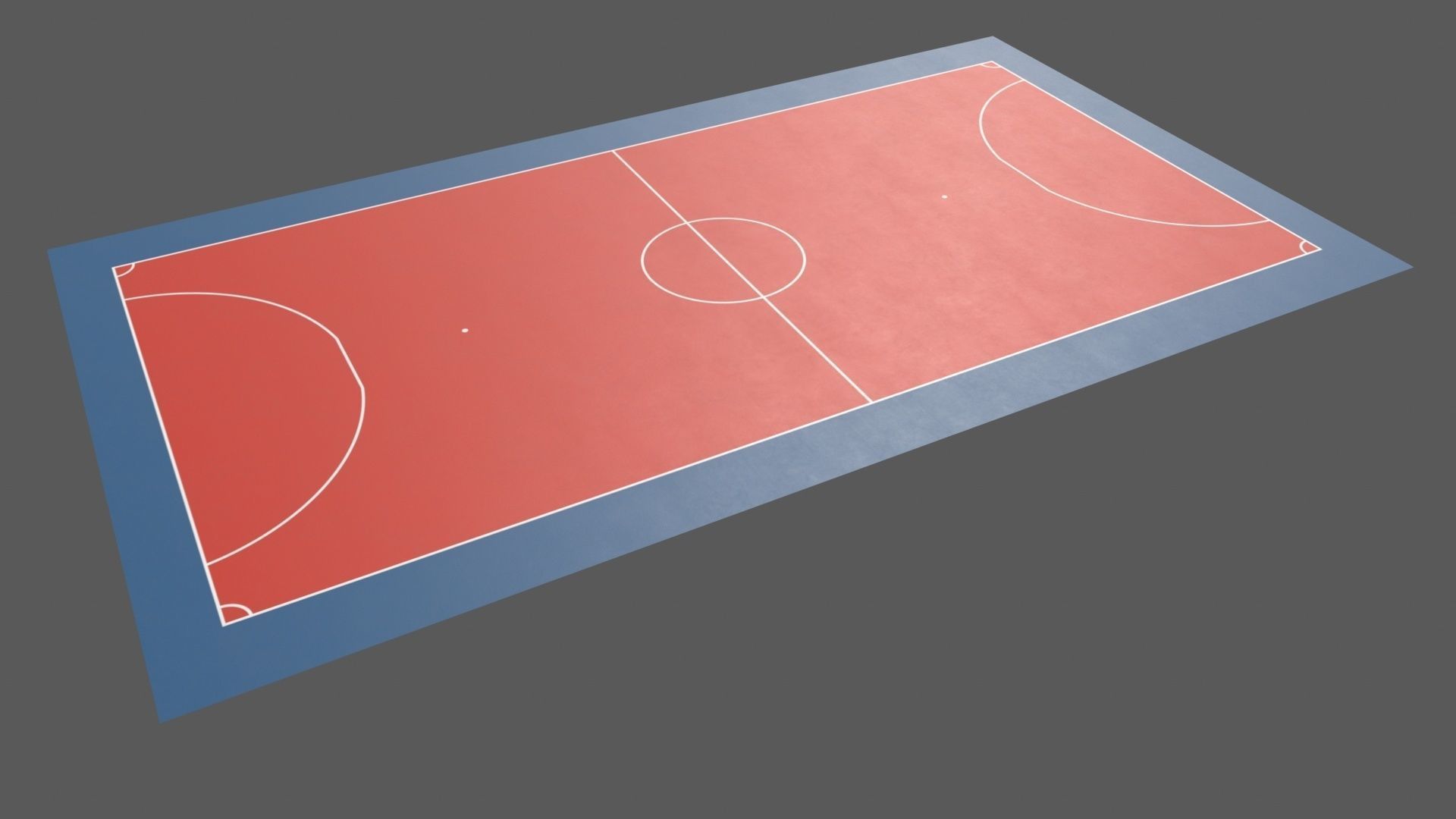 PBR Soccer and Football Court Floor Low-poly 3D model_32