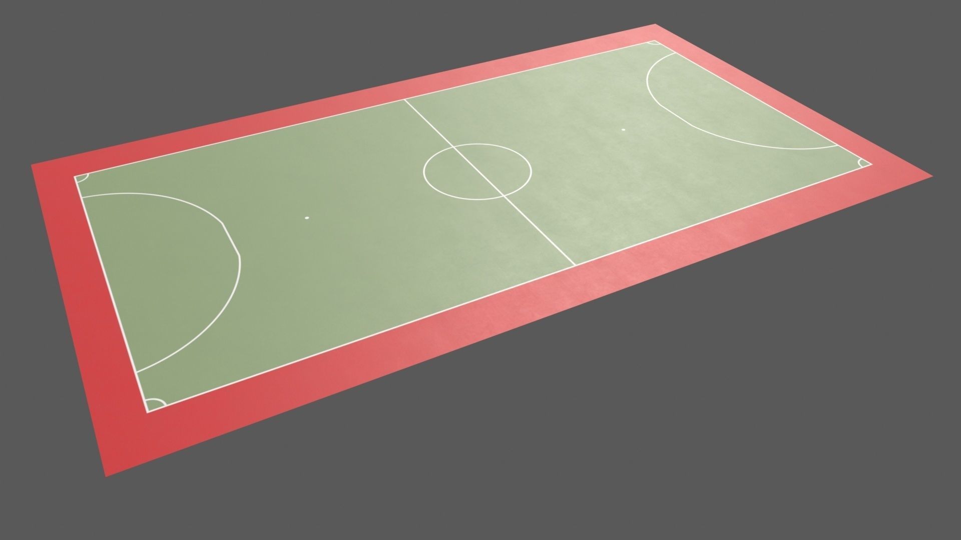 PBR Soccer and Football Court Floor Low-poly 3D model_34