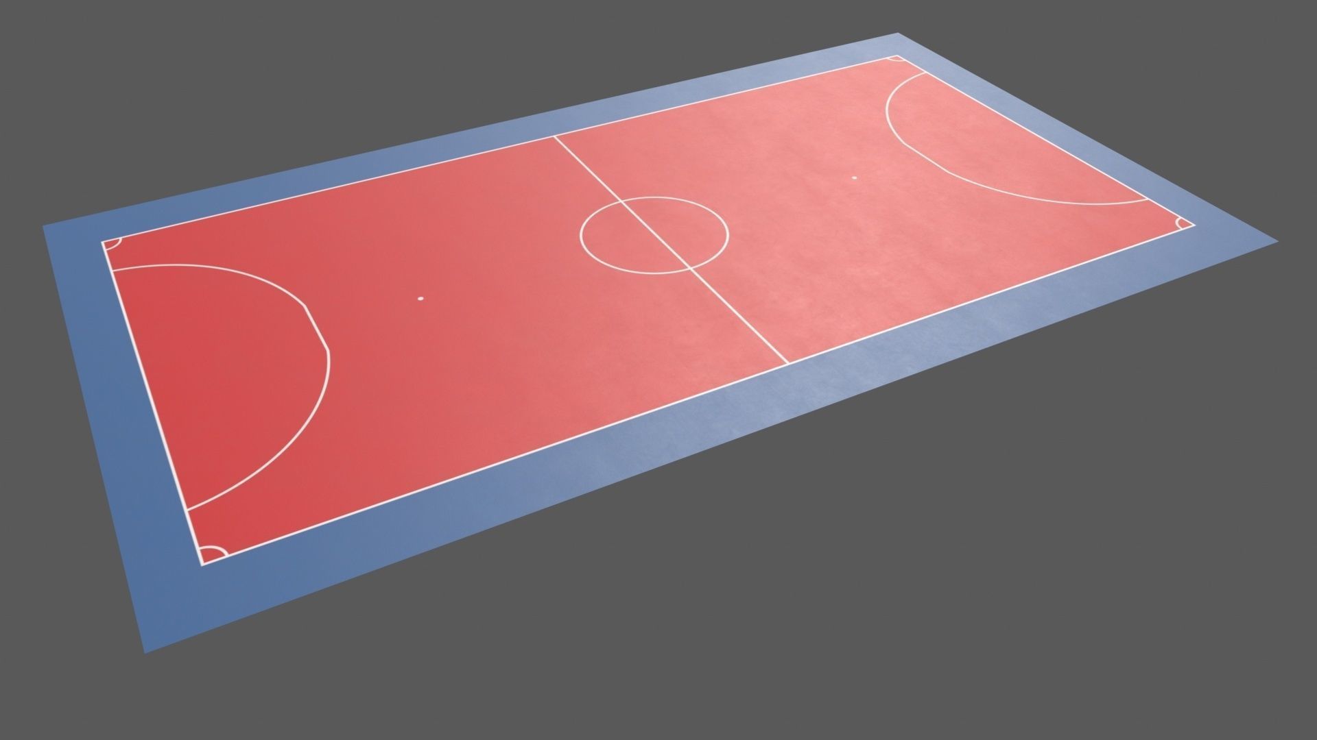 PBR Soccer and Football Court Floor Low-poly 3D model_23
