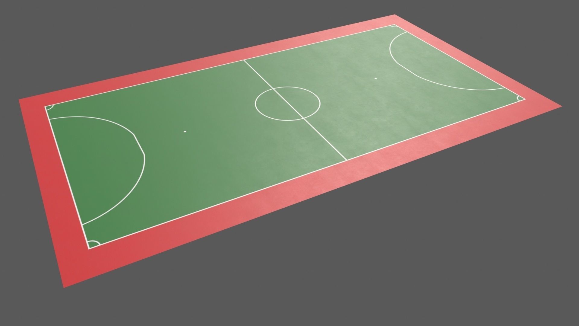 PBR Soccer and Football Court Floor Low-poly 3D model_39