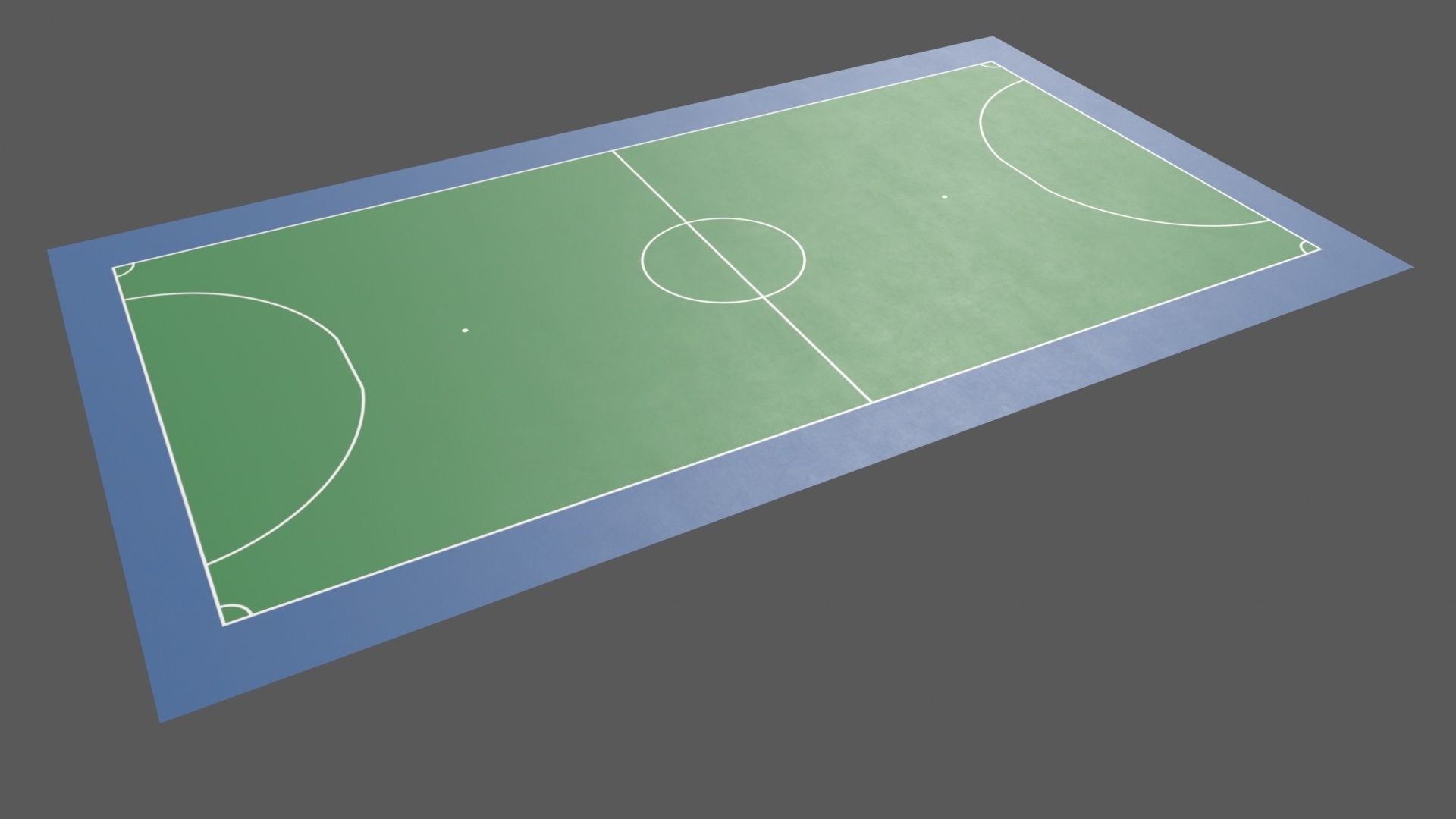 PBR Soccer and Football Court Floor Low-poly 3D model_21