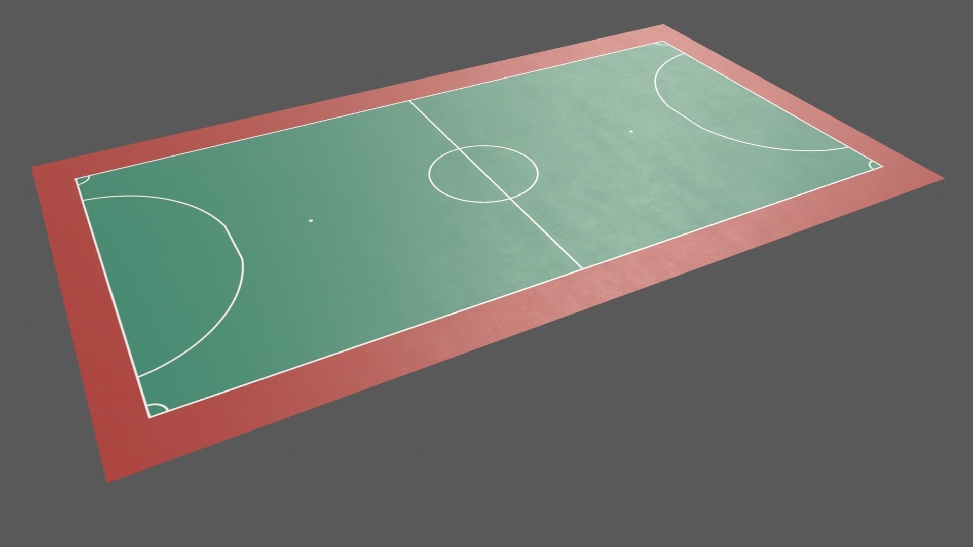 PBR Soccer and Football Court Floor Low-poly 3D model_59