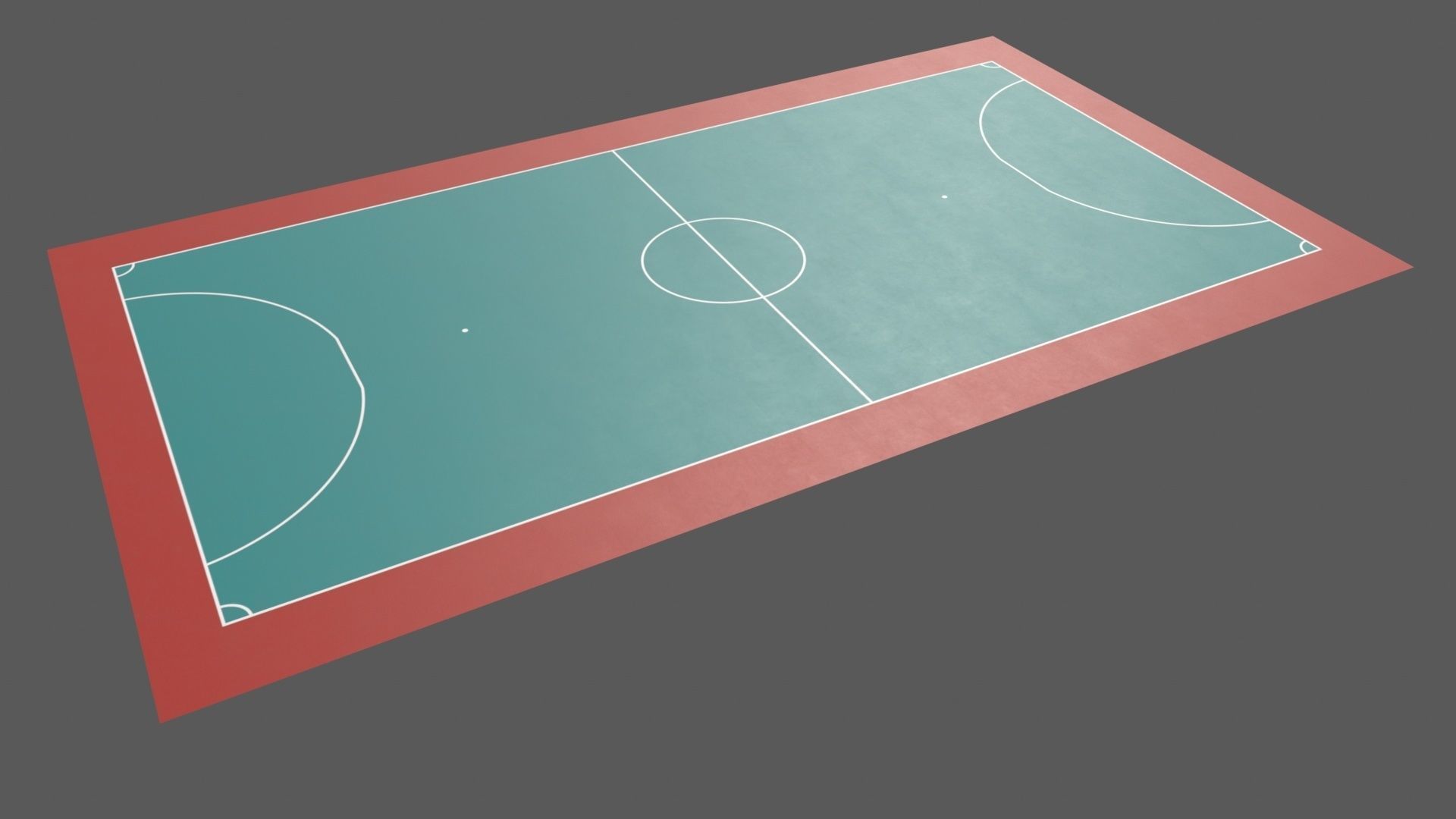 PBR Soccer and Football Court Floor Low-poly 3D model_63