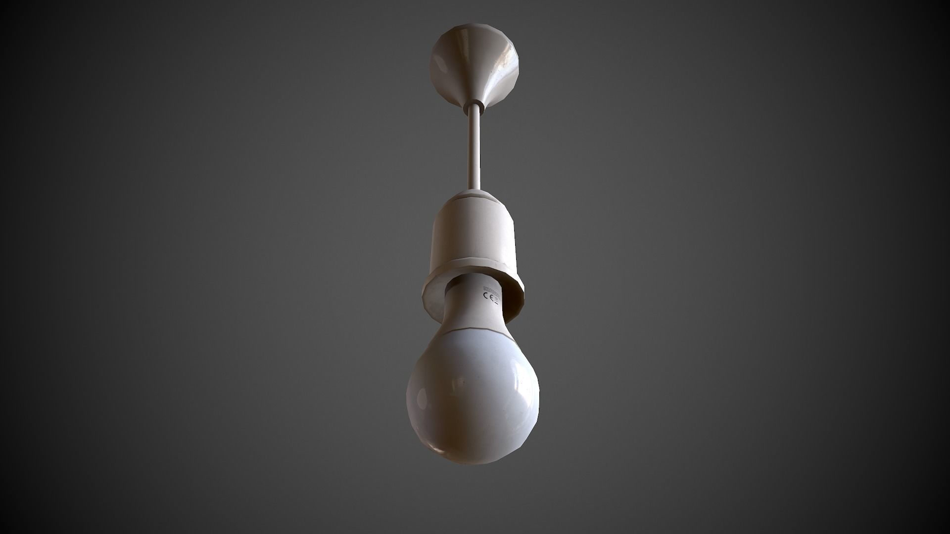 Bulb Holder  Low-poly 3D model_5