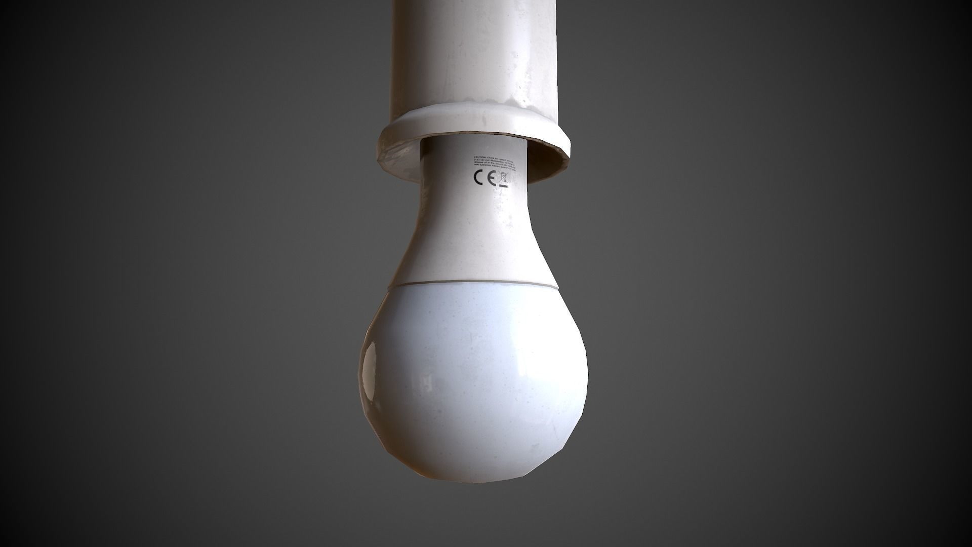 Bulb Holder  Low-poly 3D model_2