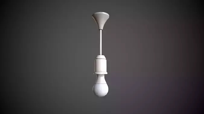 Bulb Holder  Low-poly 3D model