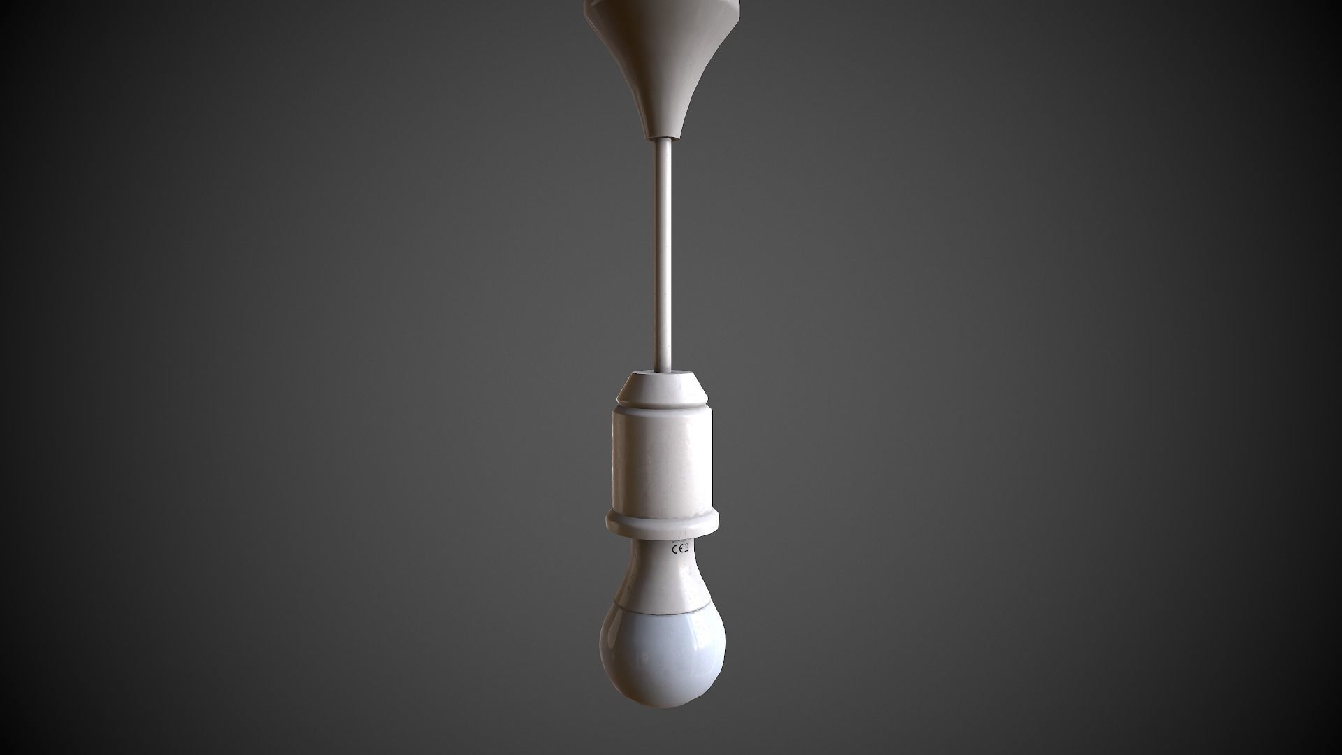 Bulb Holder  Low-poly 3D model_1