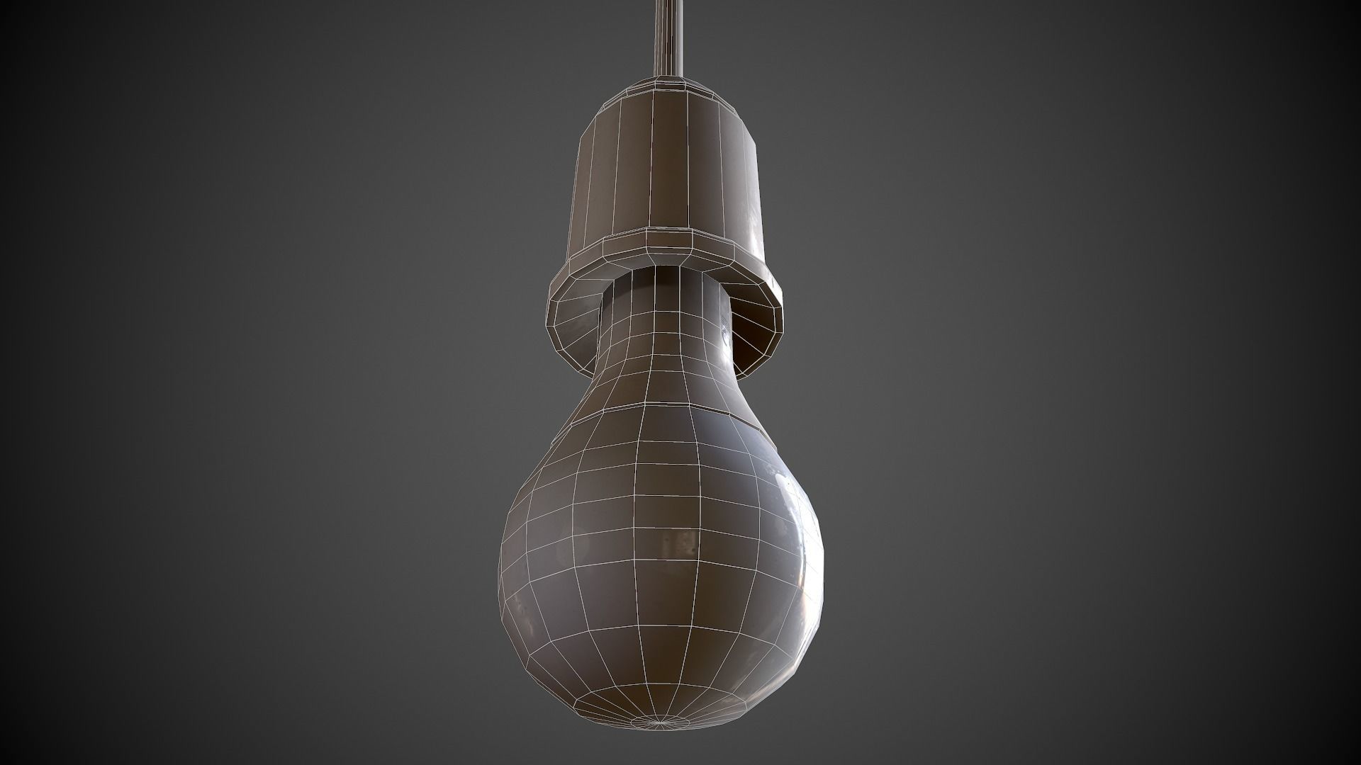 Bulb Holder  Low-poly 3D model_3