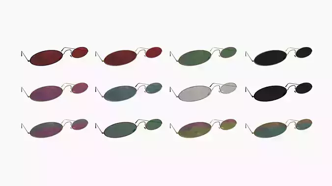 12 Sunglasses F Collection - Character Design Fashion 