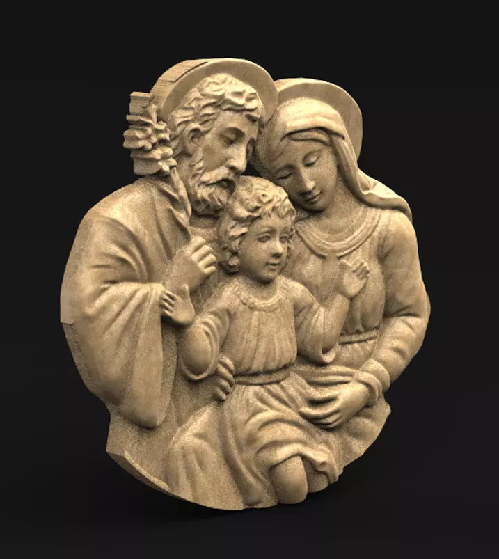 Holy Family single 3D print model_0
