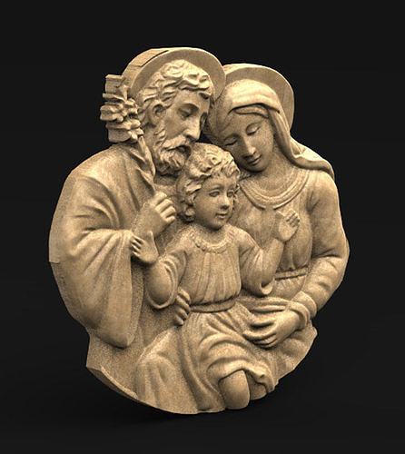 Holy Family single 3D print model