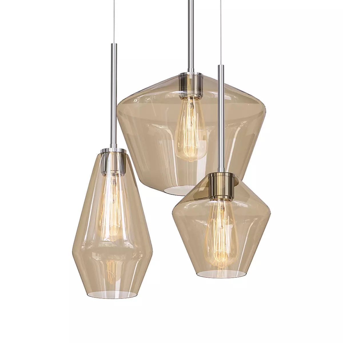 30932-35 three lamps hanging from ceiling 3D model