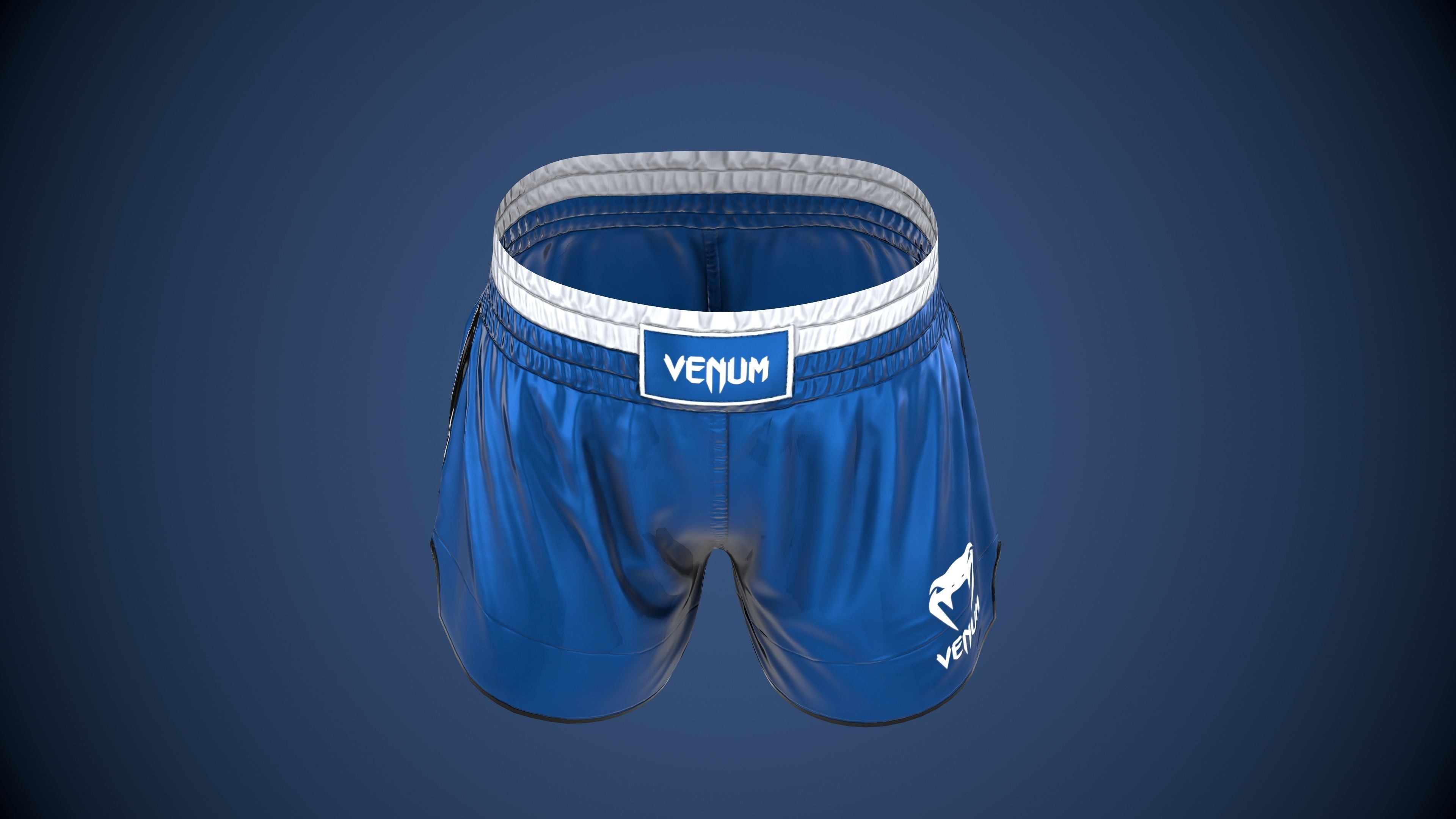 MMA Shorts PBR Game ready Low-poly 3D model_22