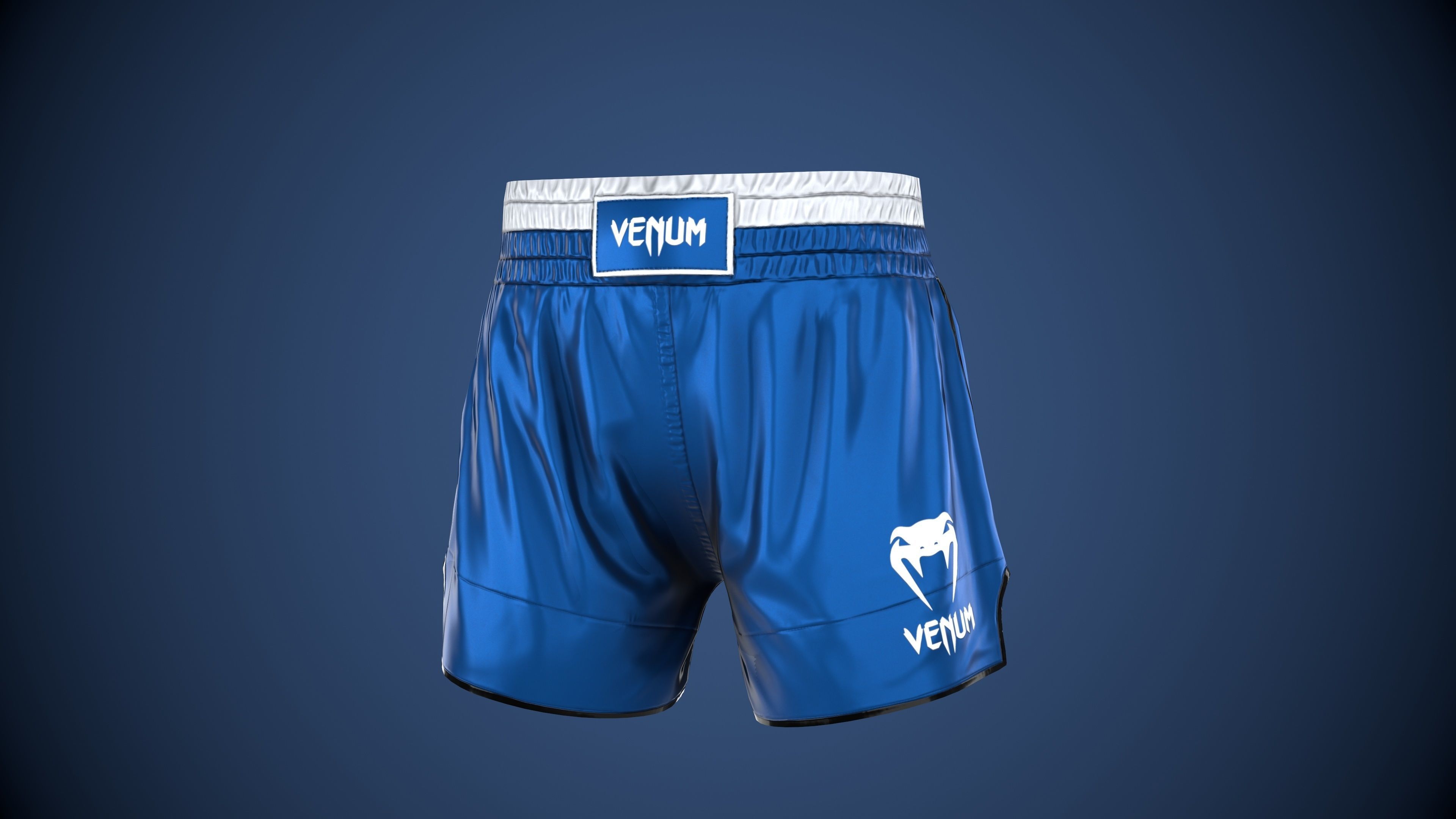 MMA Shorts PBR Game ready Low-poly 3D model_1