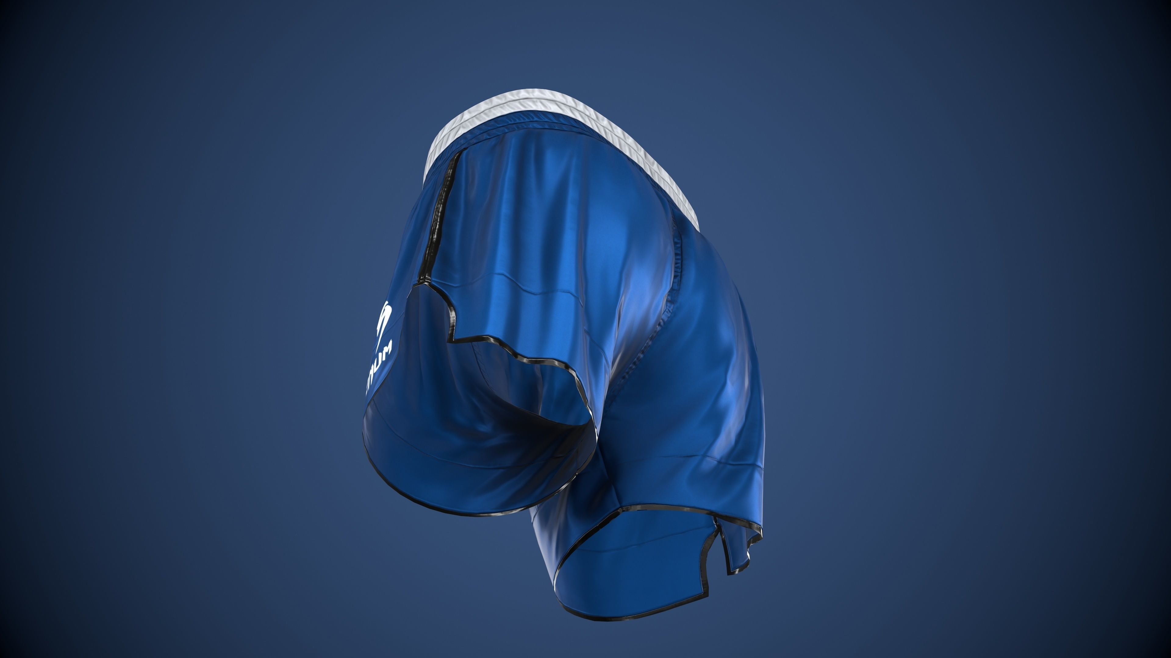 MMA Shorts PBR Game ready Low-poly 3D model_29