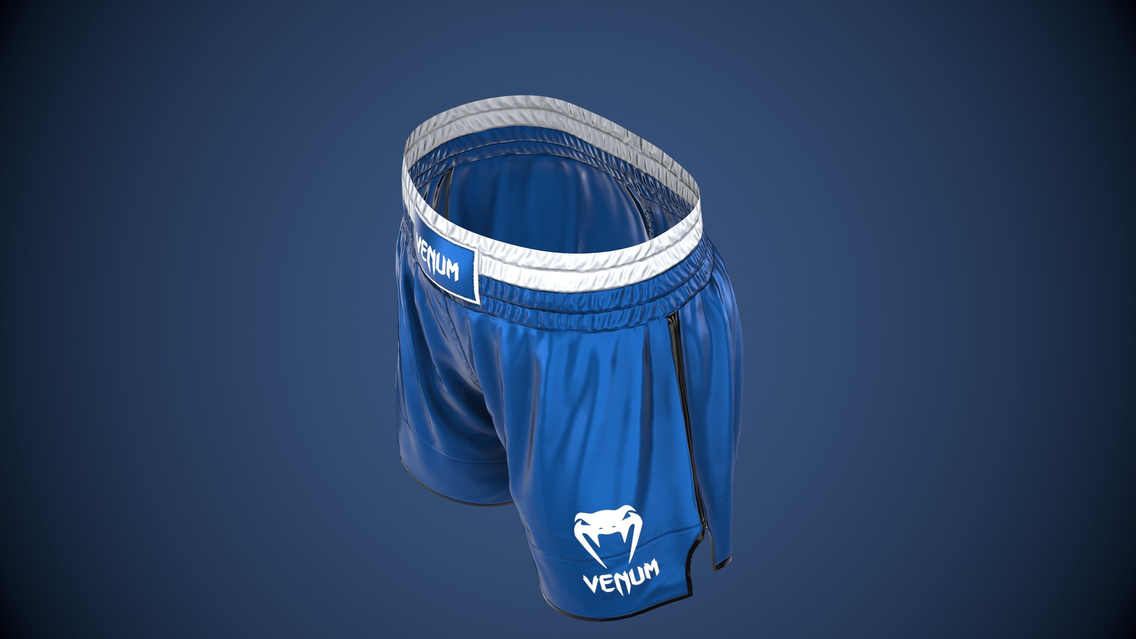 MMA Shorts PBR Game ready Low-poly 3D model_20