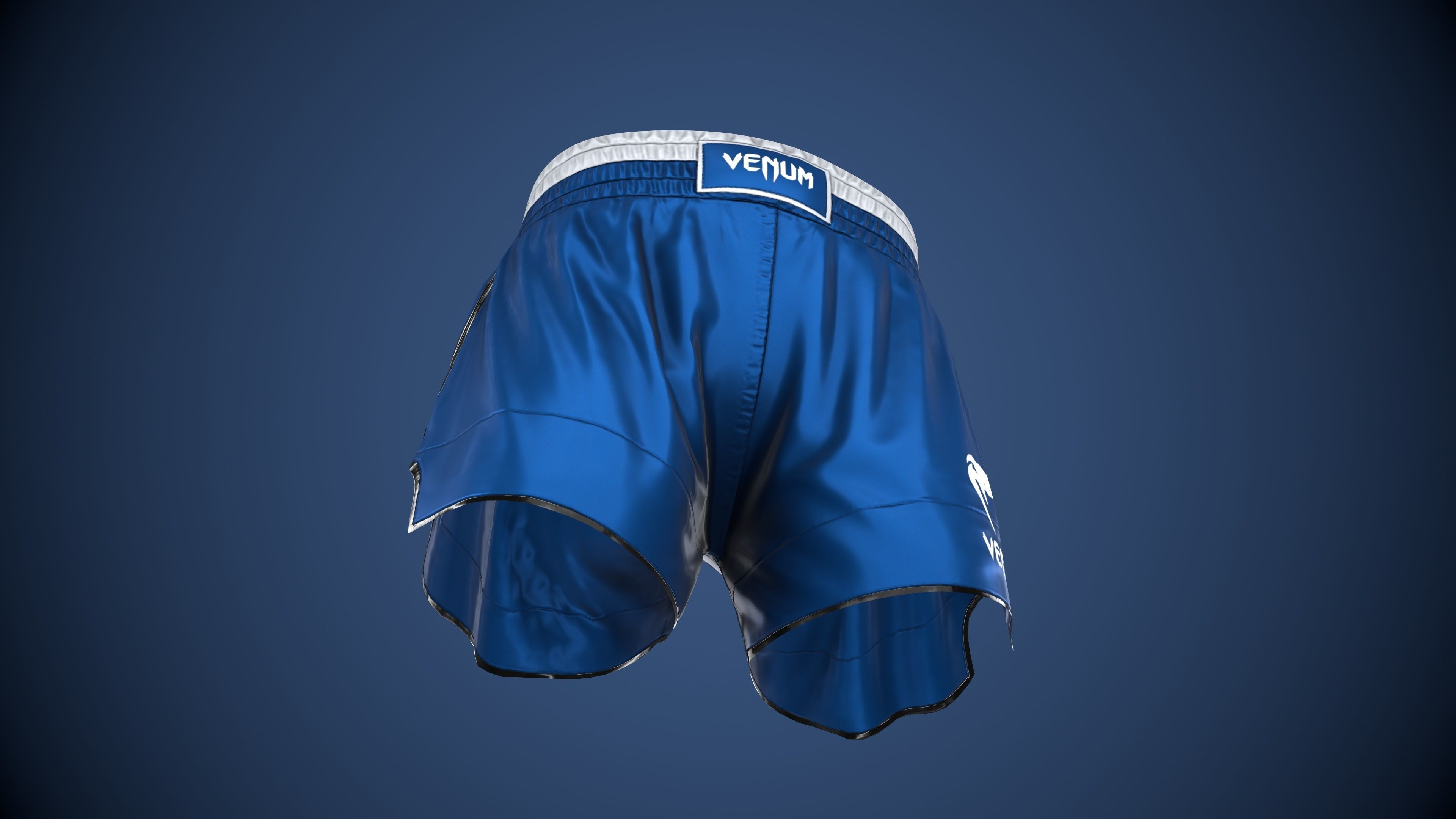 MMA Shorts PBR Game ready Low-poly 3D model_23