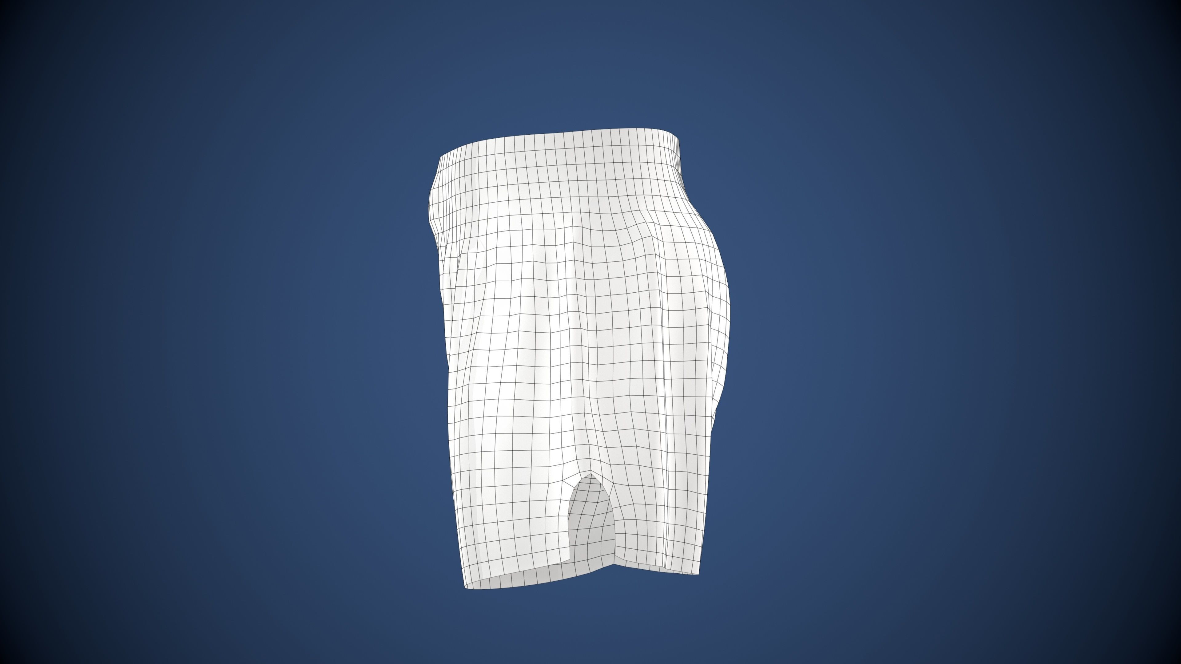 MMA Shorts PBR Game ready Low-poly 3D model_39