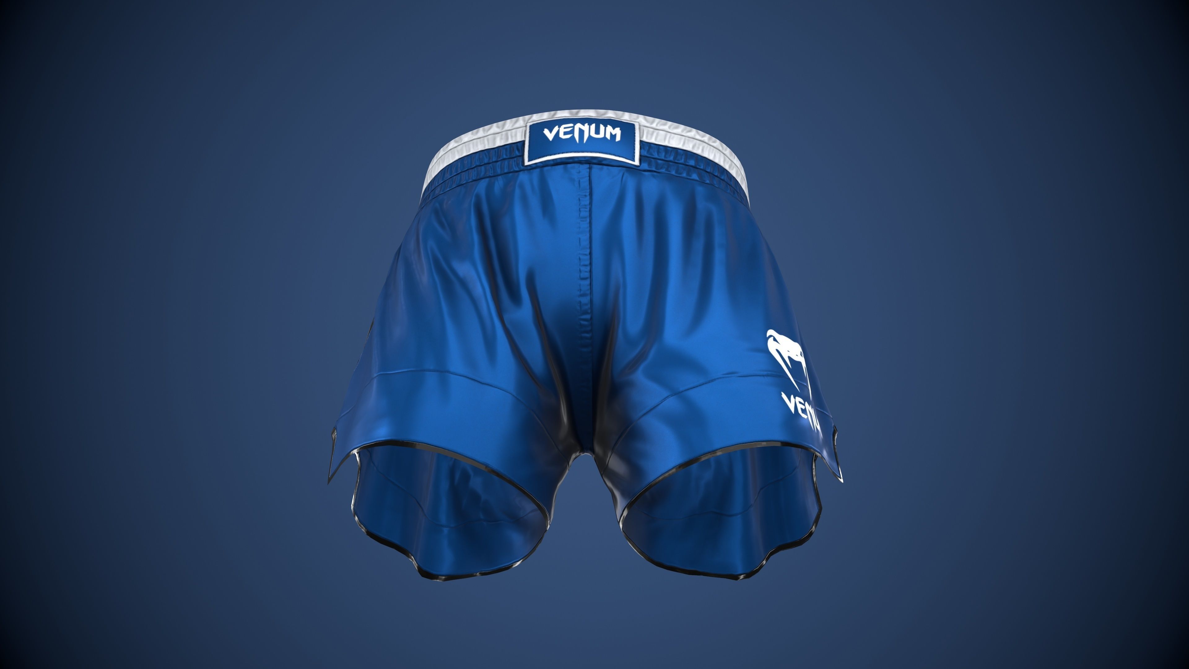 MMA Shorts PBR Game ready Low-poly 3D model_33