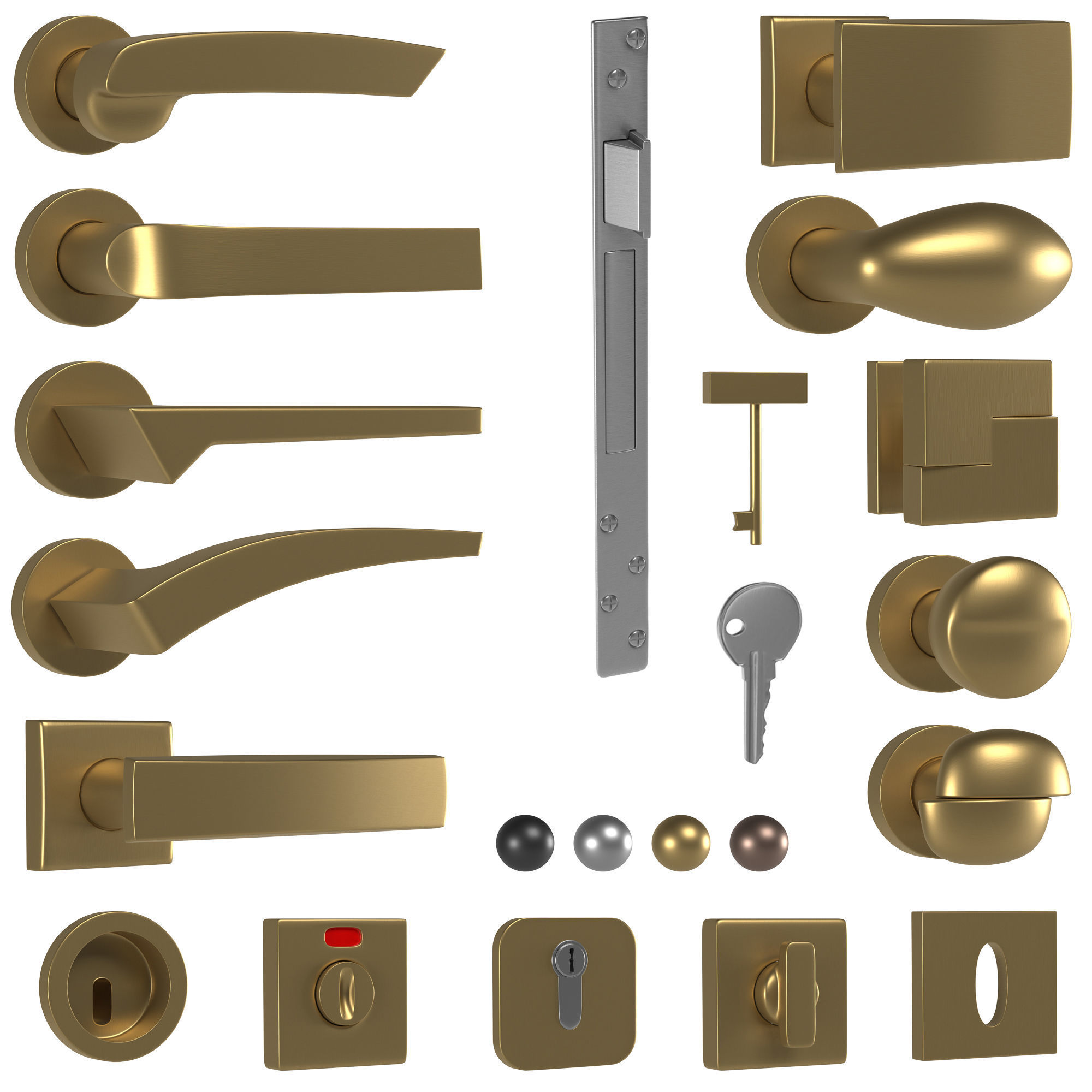 colombo door handles part 1 3D model_2