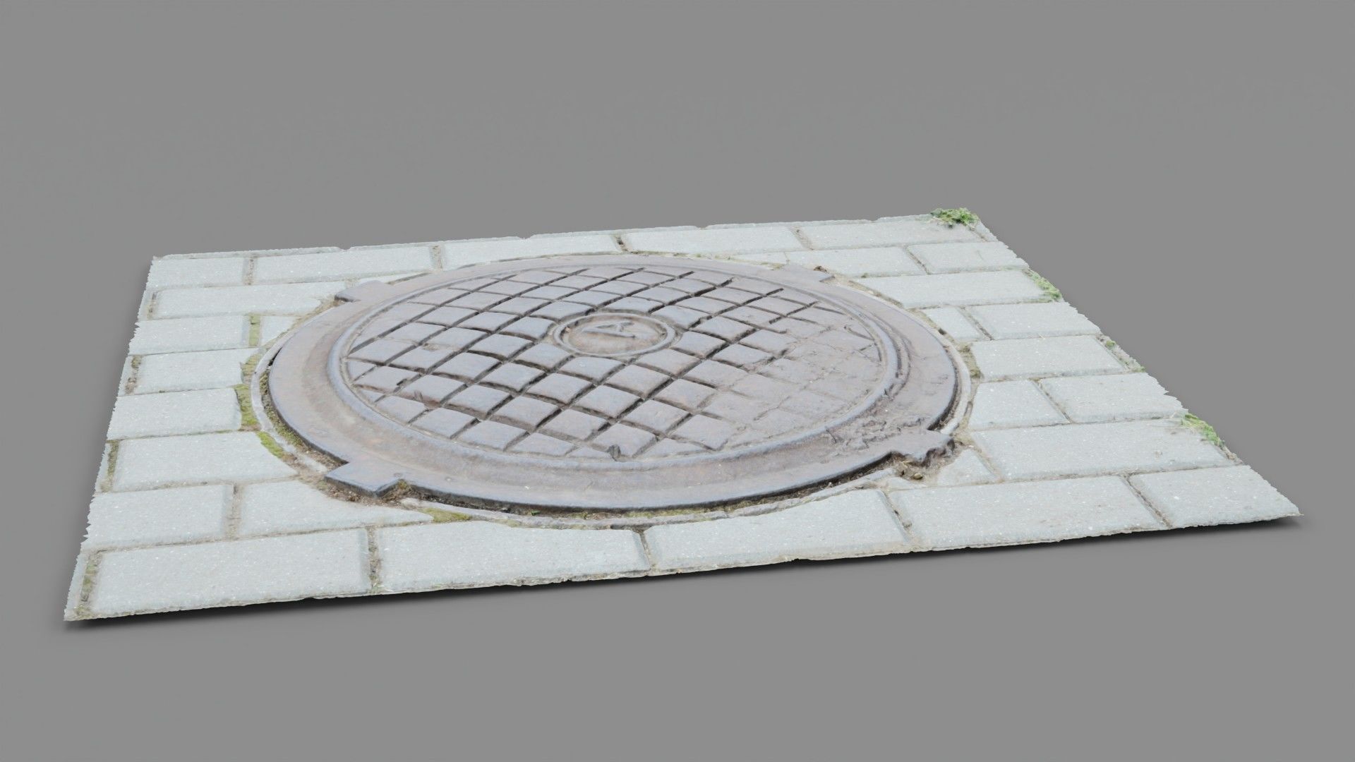 Cover manhole 03 high-poly 3D model_16