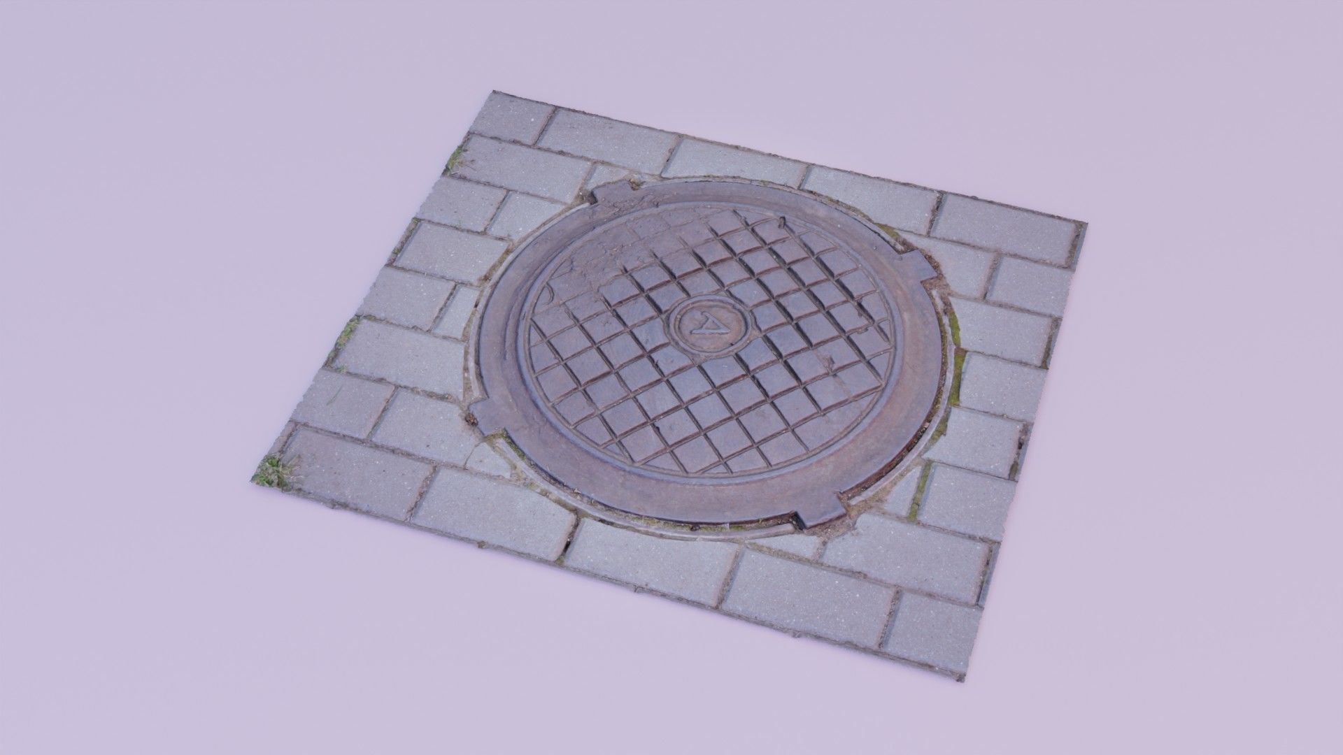 Cover manhole 03 high-poly 3D model_8