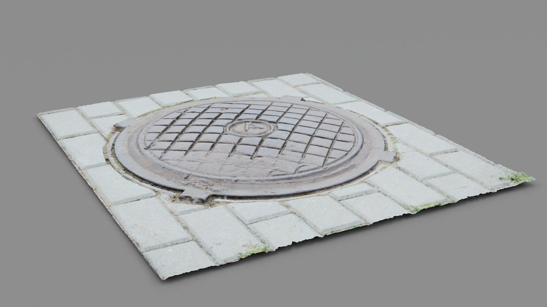 Cover manhole 03 high-poly 3D model_14