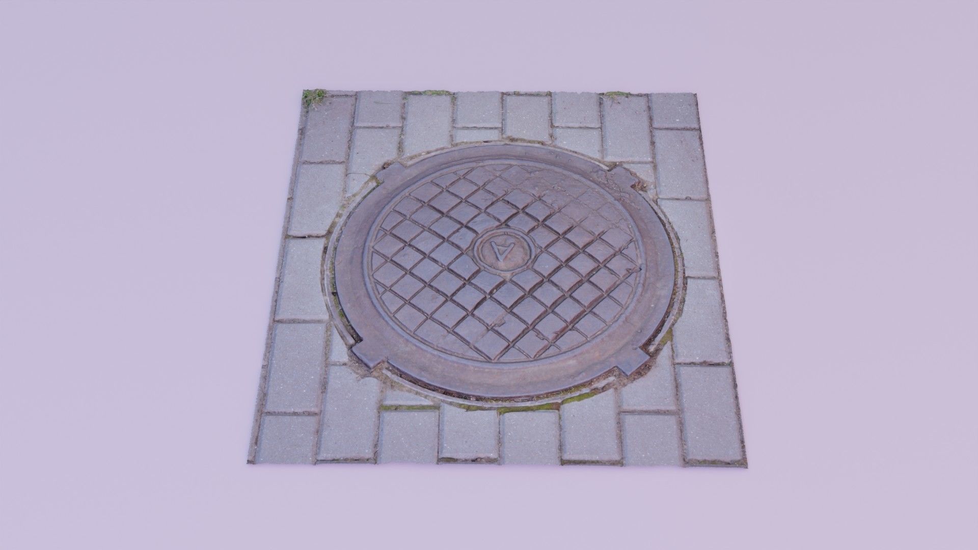Cover manhole 03 high-poly 3D model_6