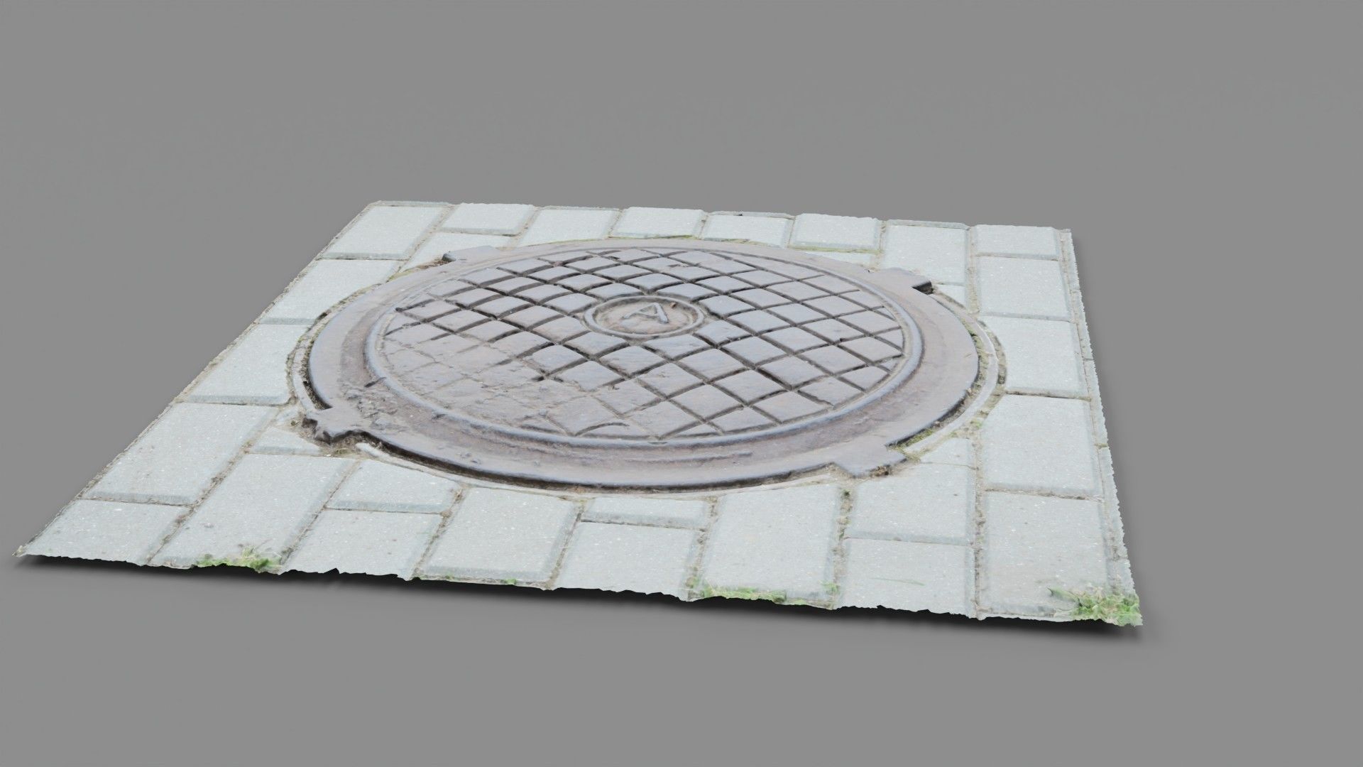 Cover manhole 03 high-poly 3D model_13