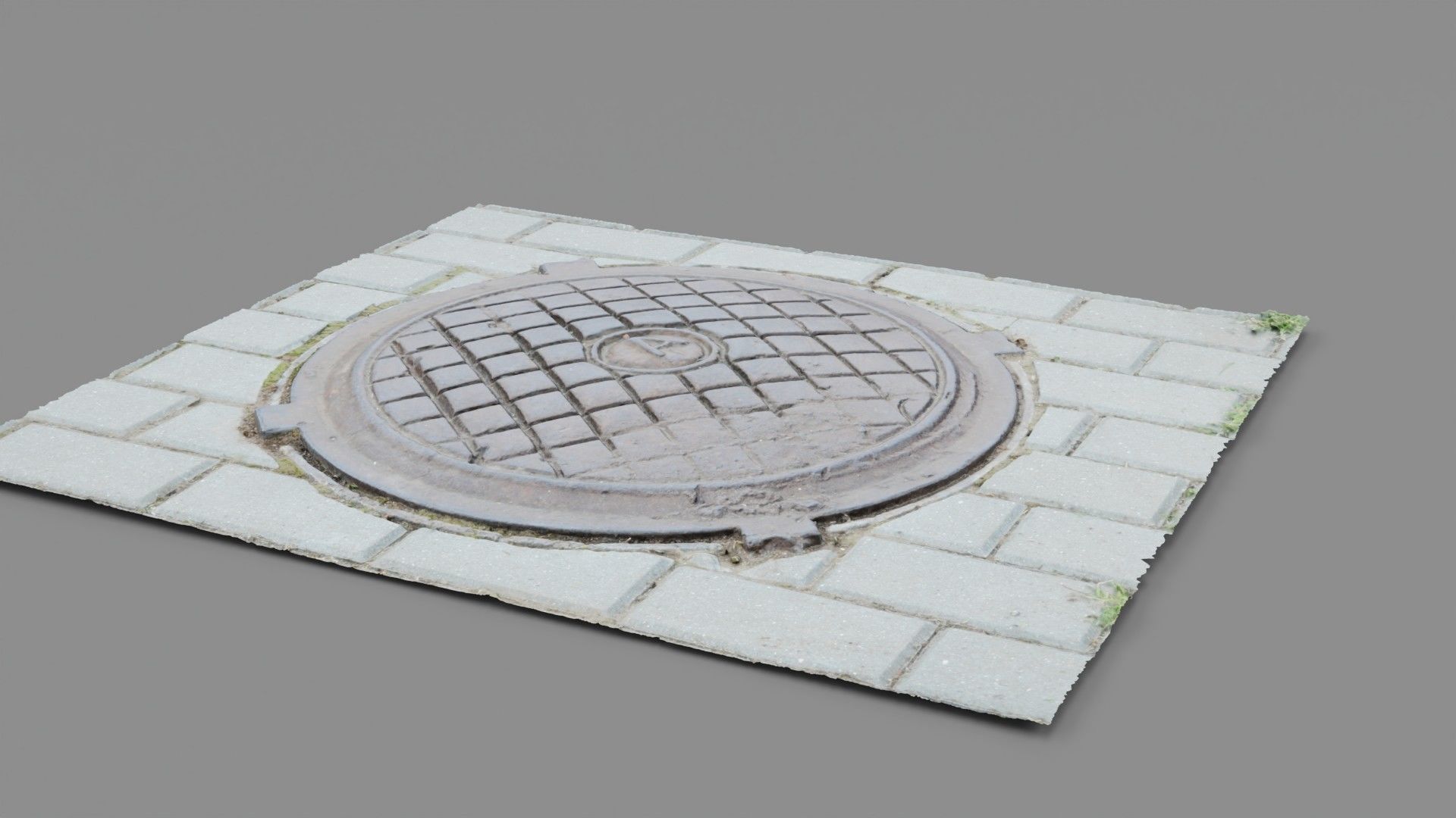 Cover manhole 03 high-poly 3D model_15