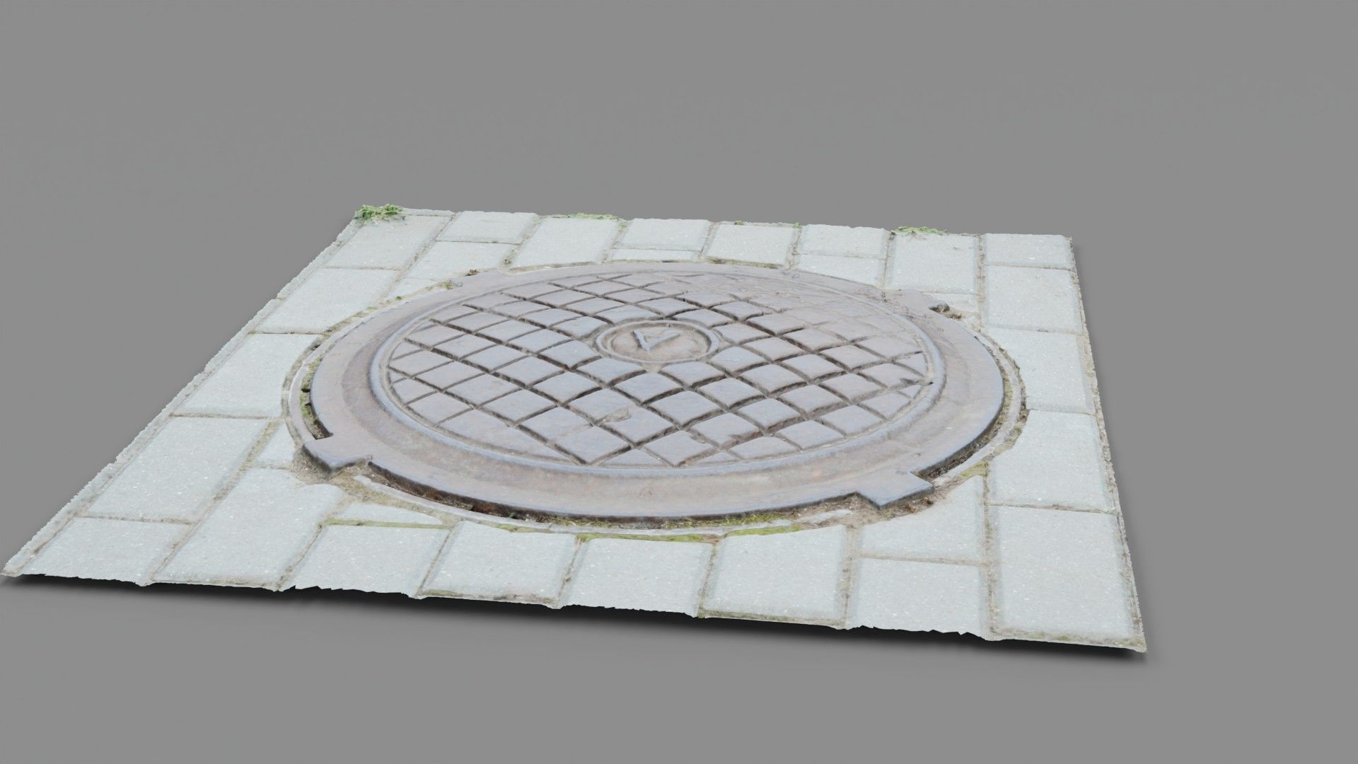 Cover manhole 03 high-poly 3D model_18