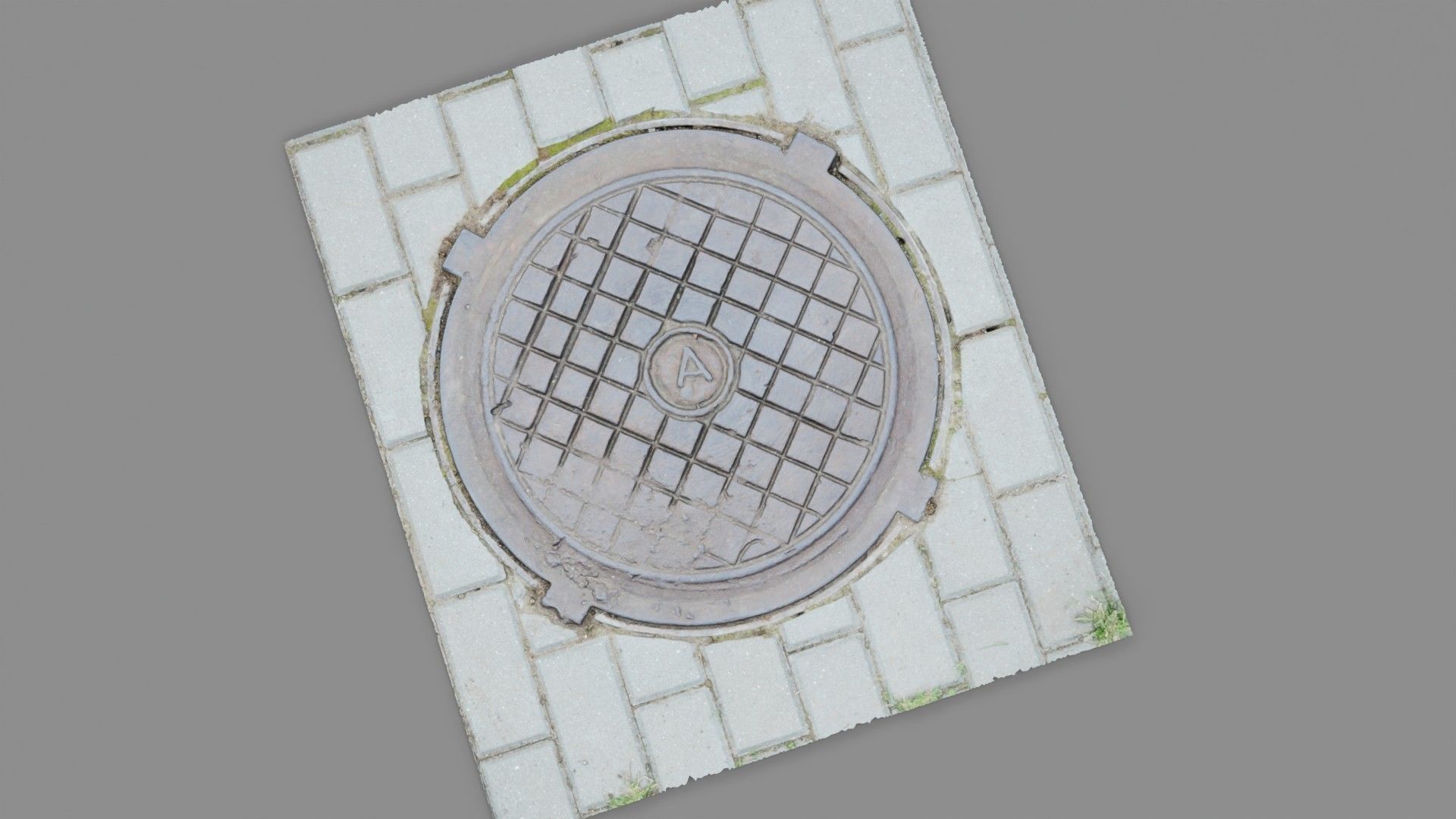 Cover manhole 03 high-poly 3D model_25