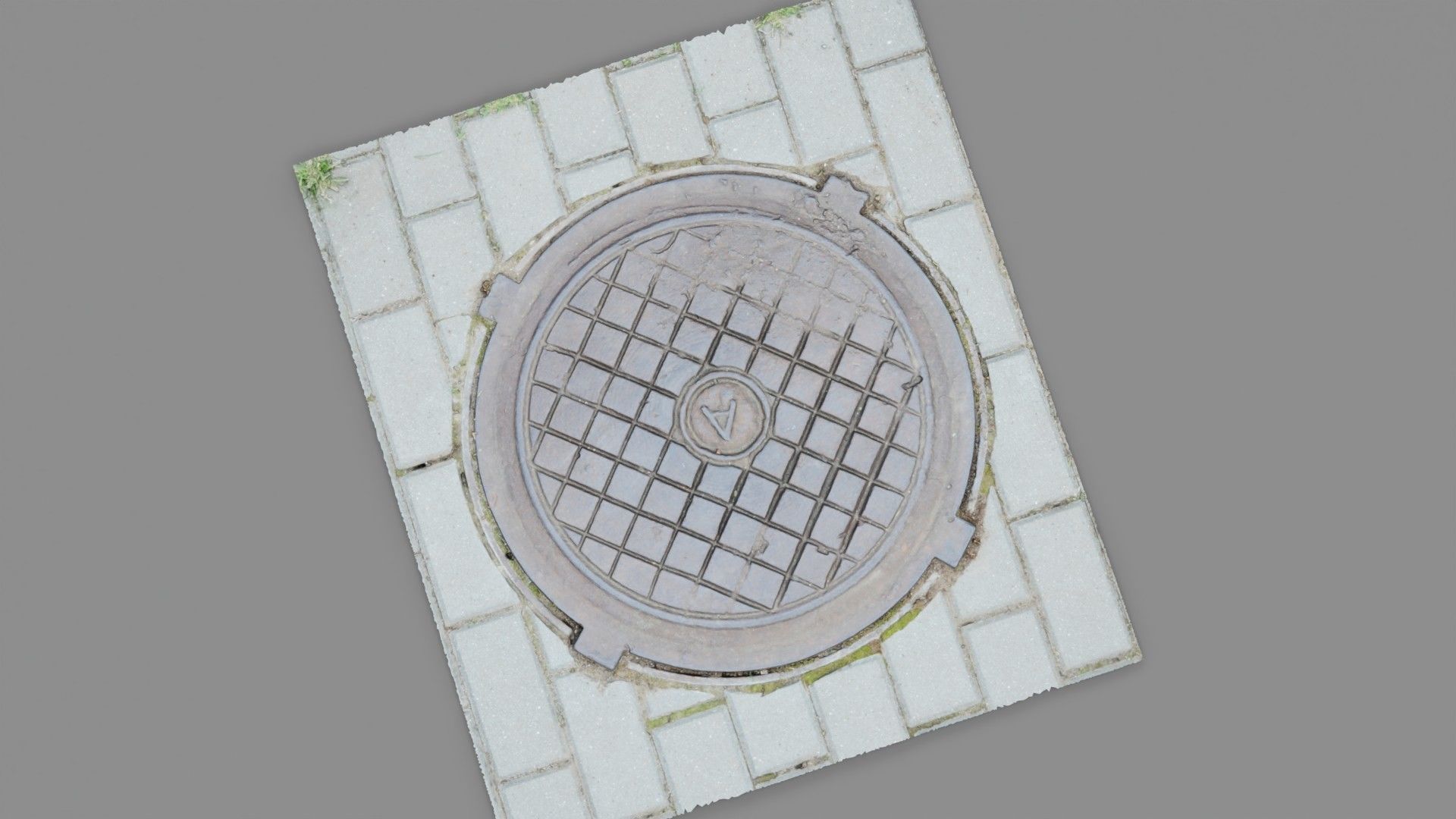 Cover manhole 03 high-poly 3D model_30