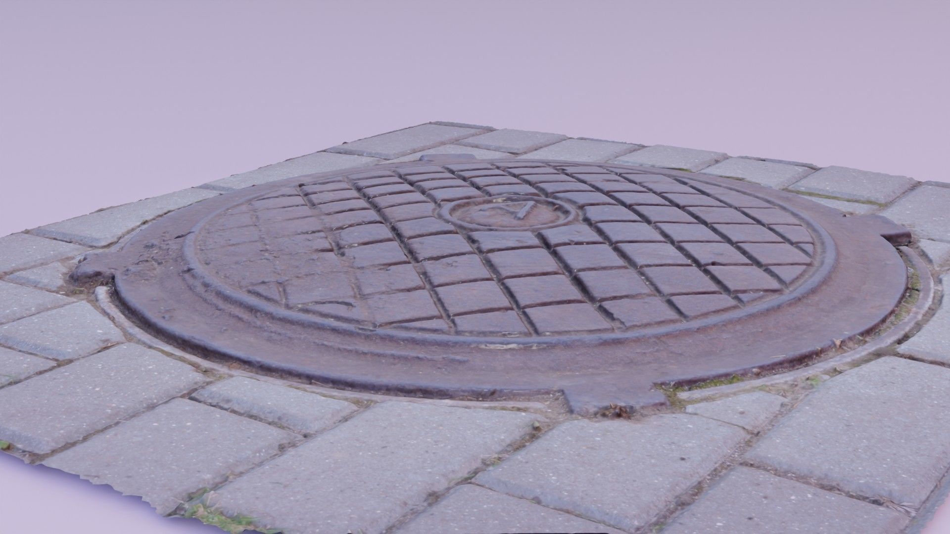 Cover manhole 03 high-poly 3D model_11
