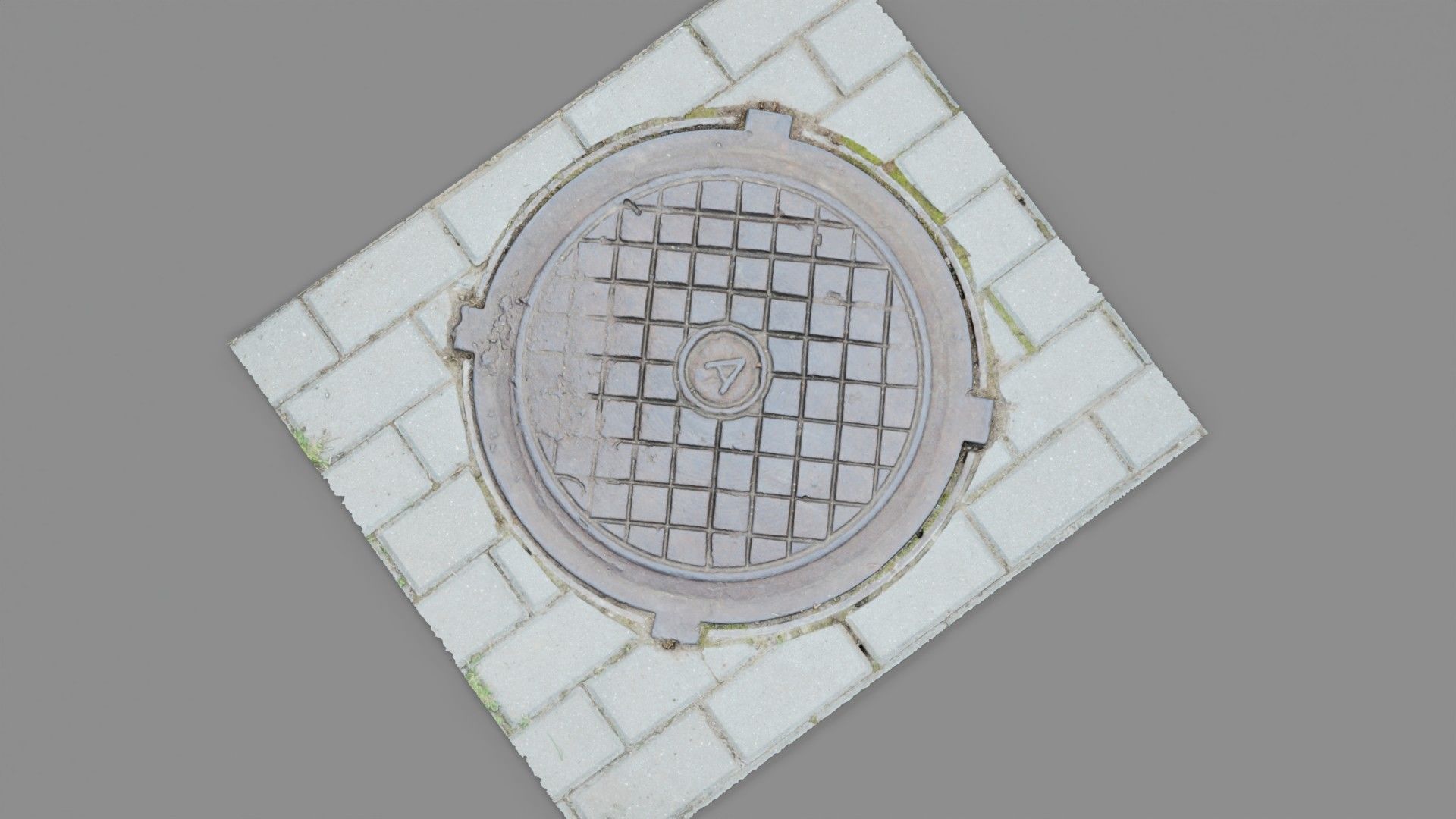 Cover manhole 03 high-poly 3D model_23