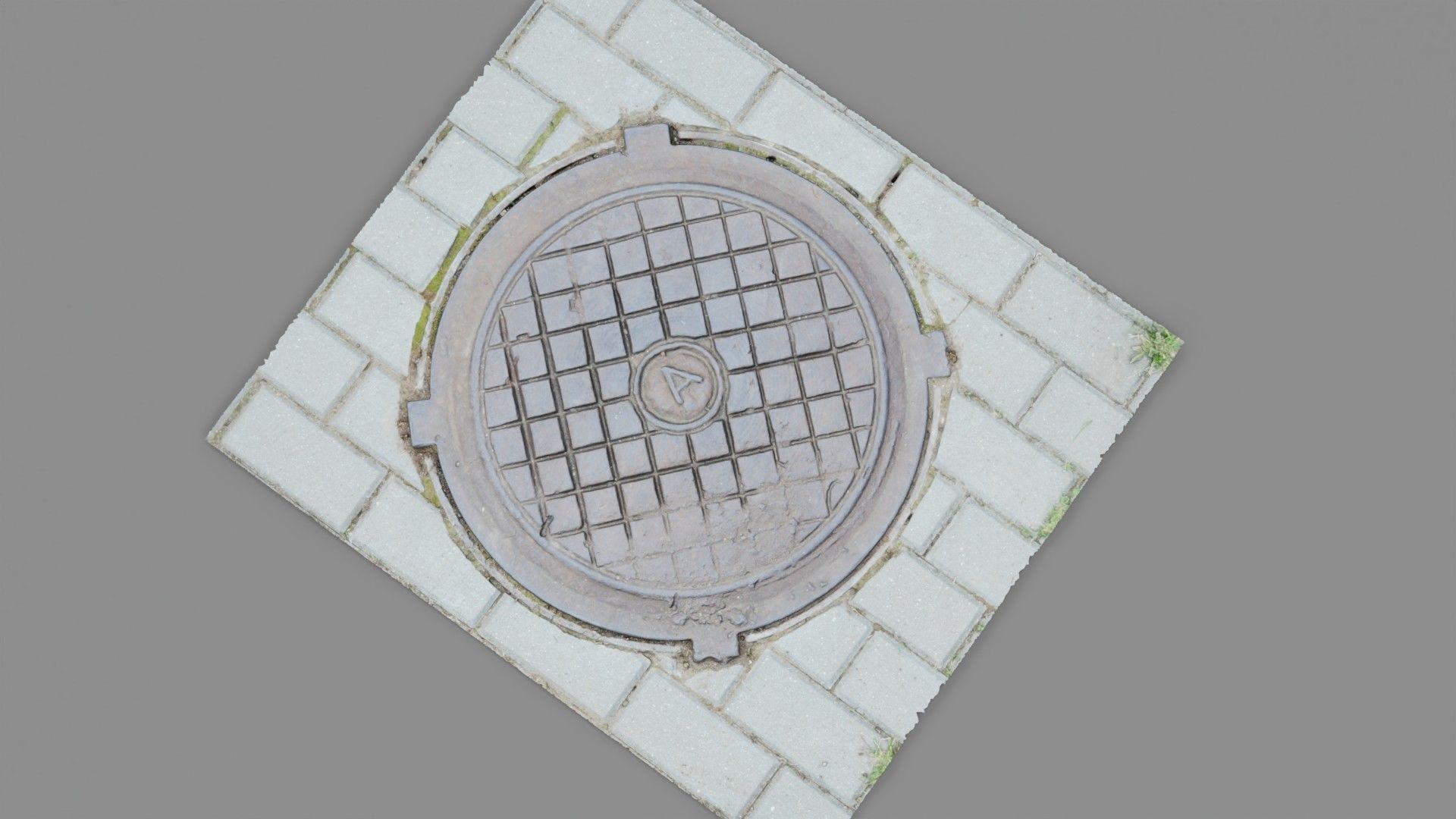 Cover manhole 03 high-poly 3D model_26