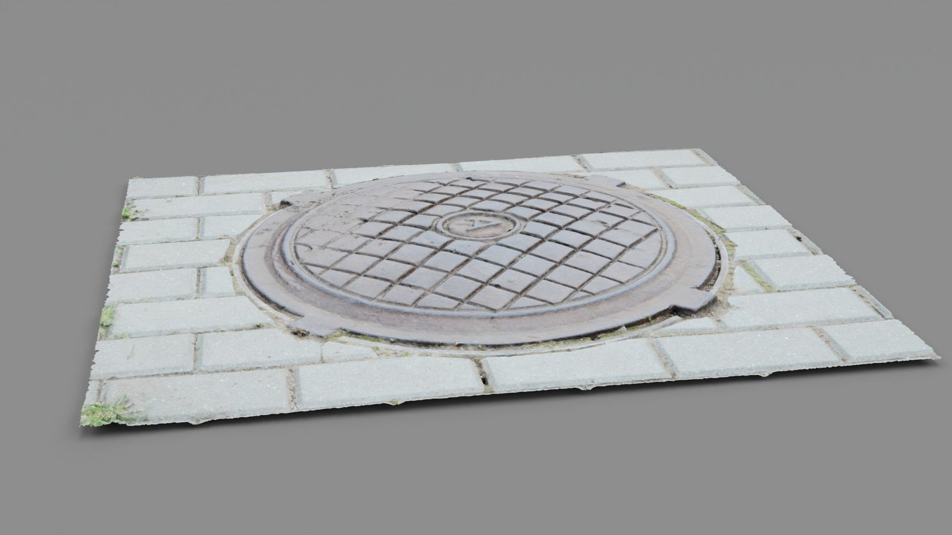 Cover manhole 03 high-poly 3D model_21