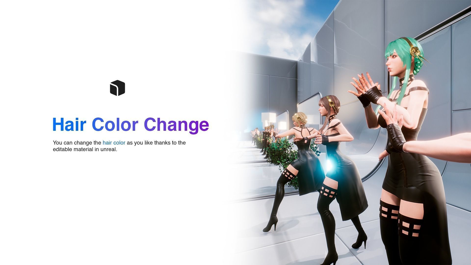 Yor Forger - Game Ready low-poly 3d model UE4 Low-poly 3D model_13