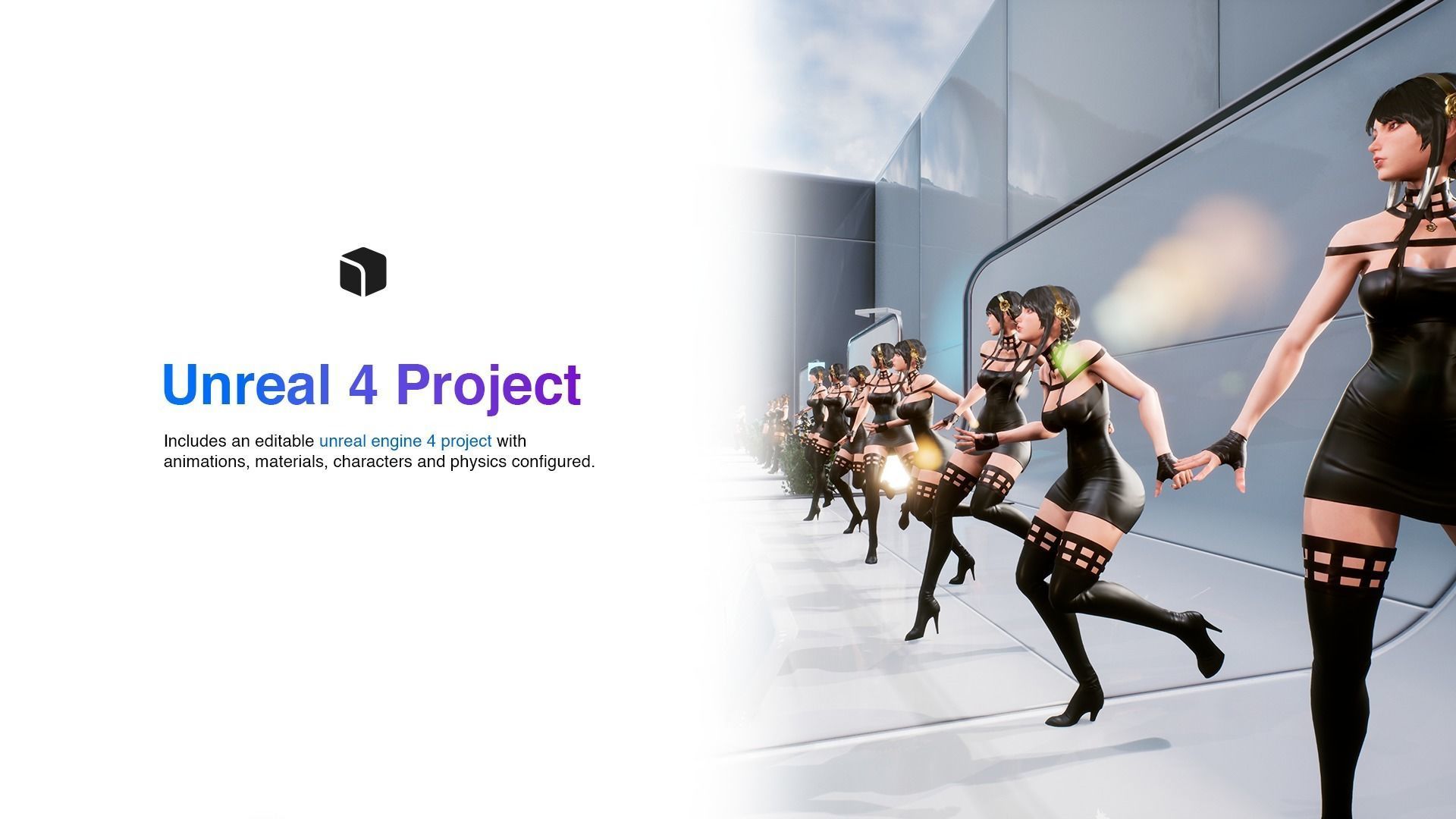 Yor Forger - Game Ready low-poly 3d model UE4 Low-poly 3D model_12