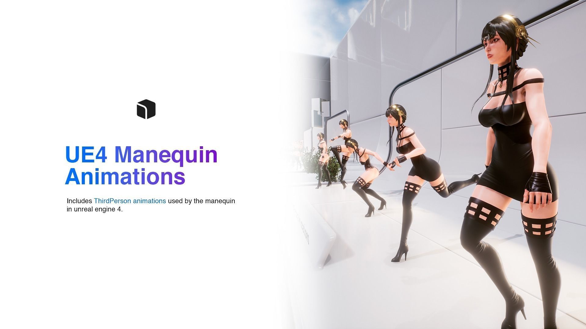 Yor Forger - Game Ready low-poly 3d model UE4 Low-poly 3D model_16