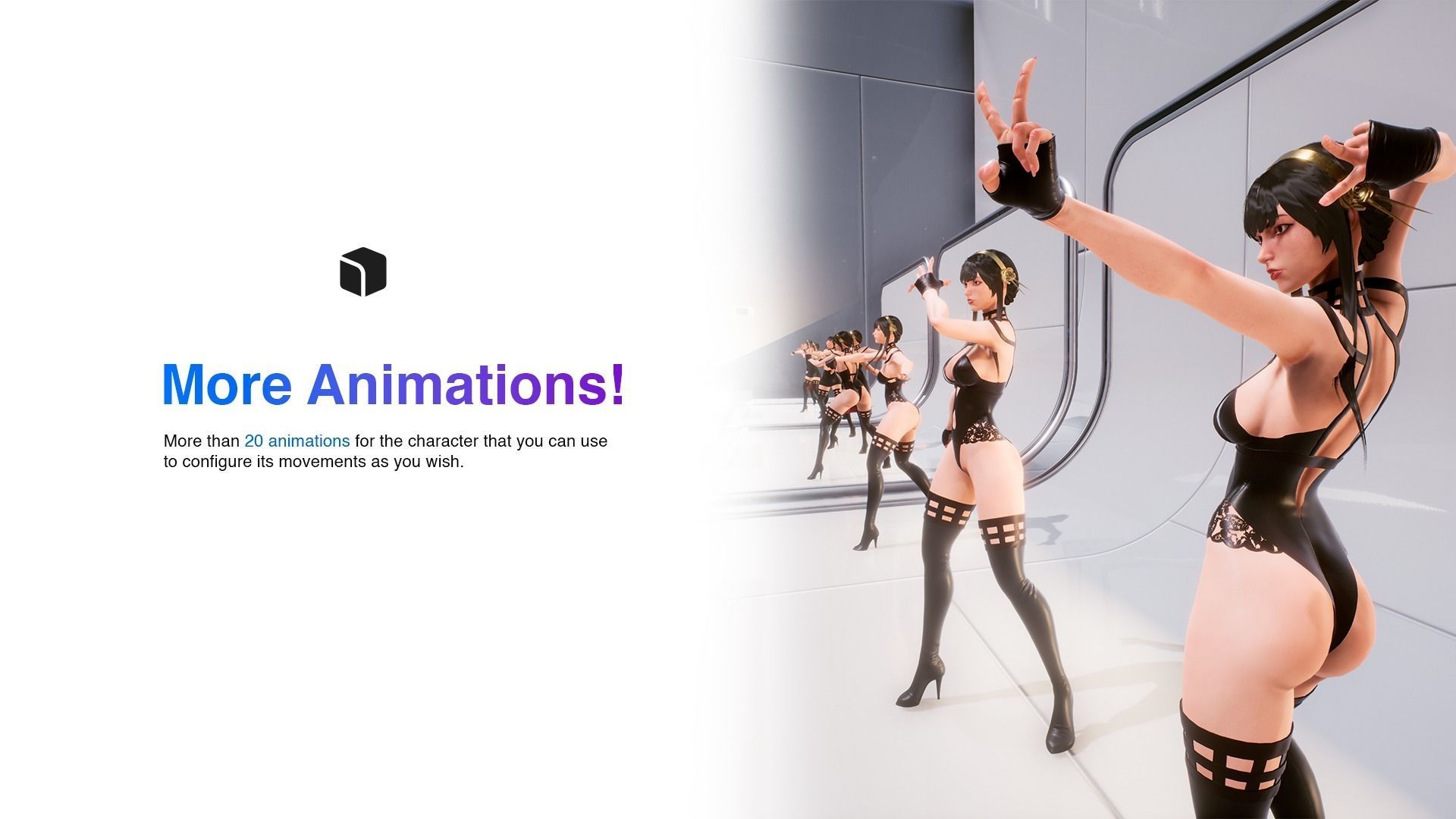 Yor Forger - Game Ready low-poly 3d model UE4 Low-poly 3D model_17