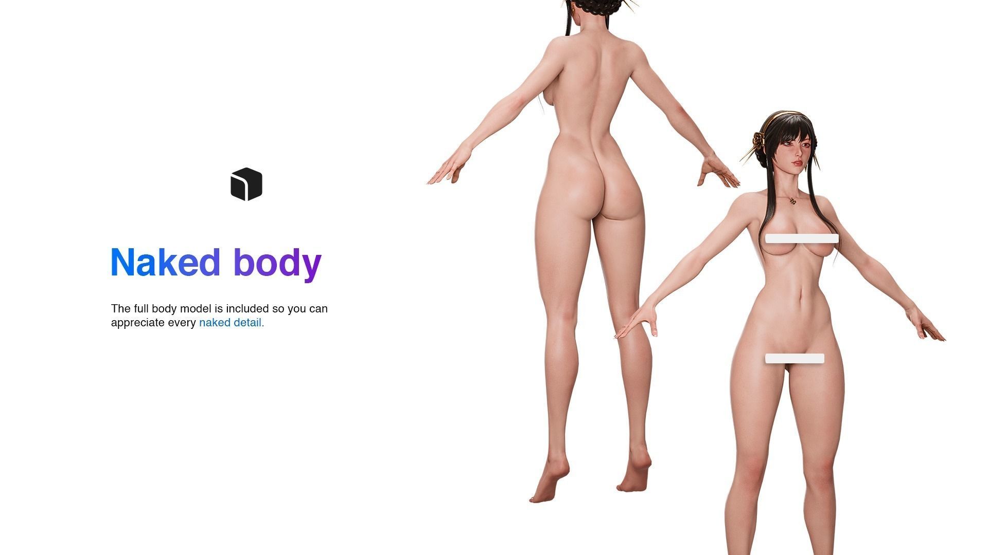 Yor Forger - Game Ready low-poly 3d model UE4 Low-poly 3D model_7