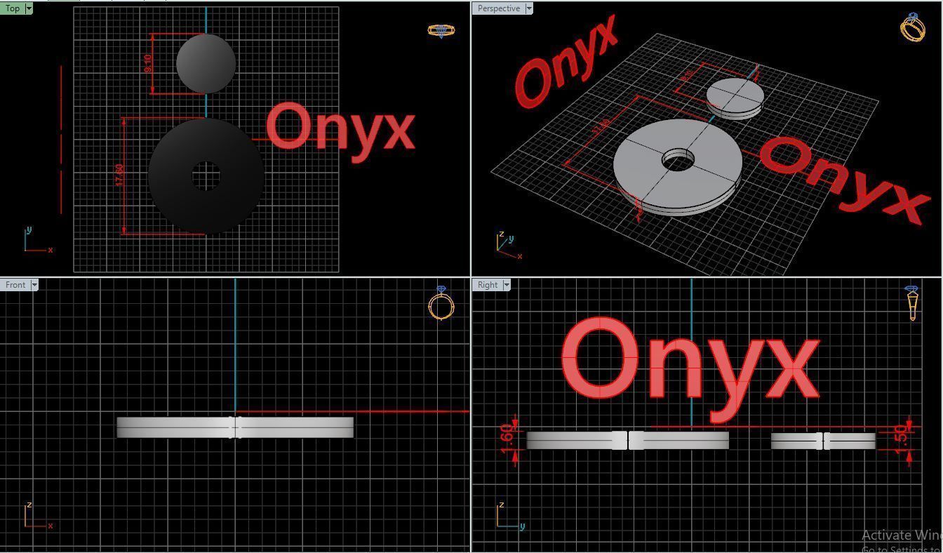 Earring E18 The luxury female earring with gems 3D print model_27