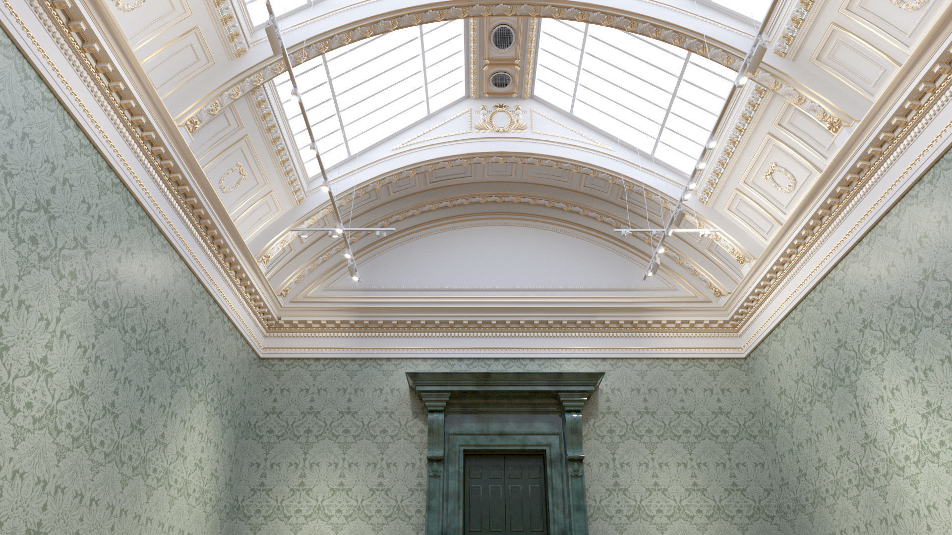 Museum Interior - London National Gallery - Room 9 Interior 3D model_3