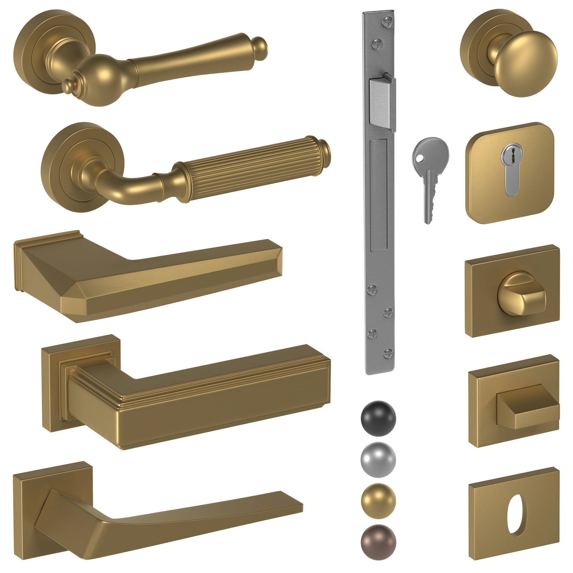 door handles part3 3D model_3