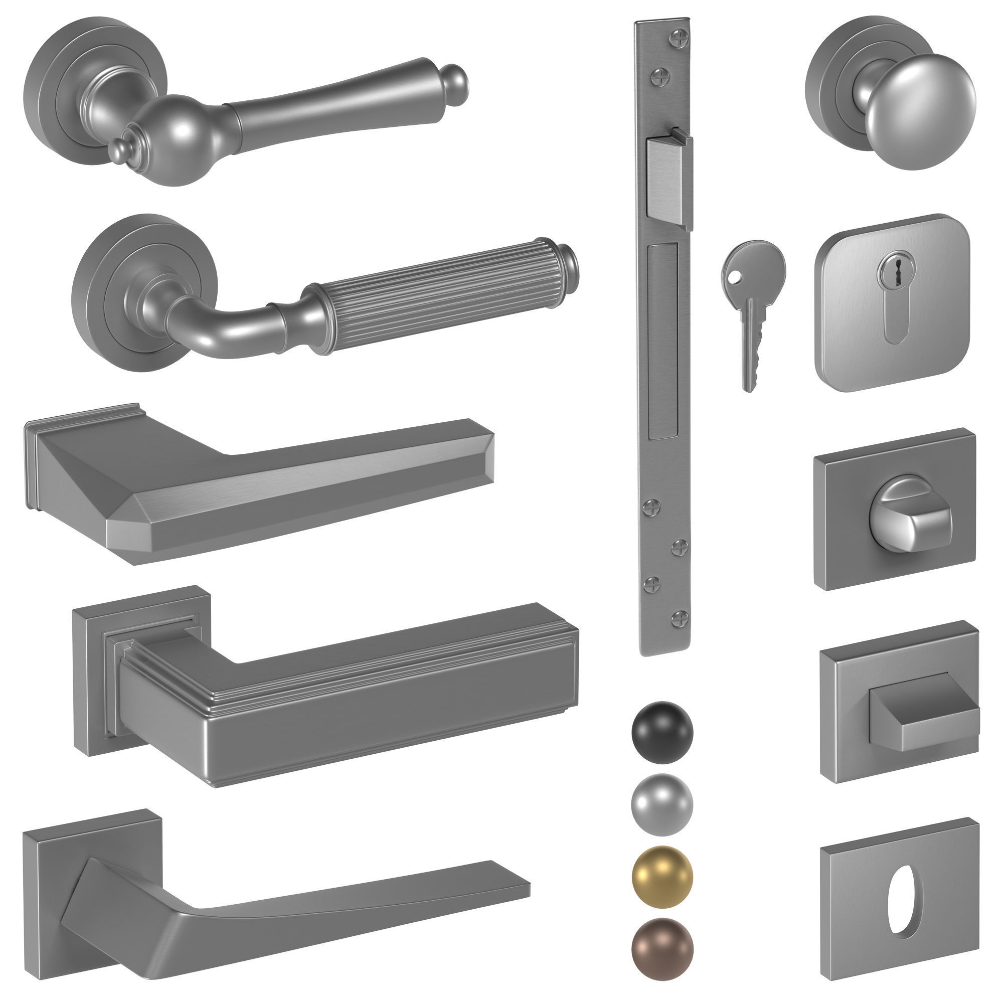 door handles part3 3D model_1