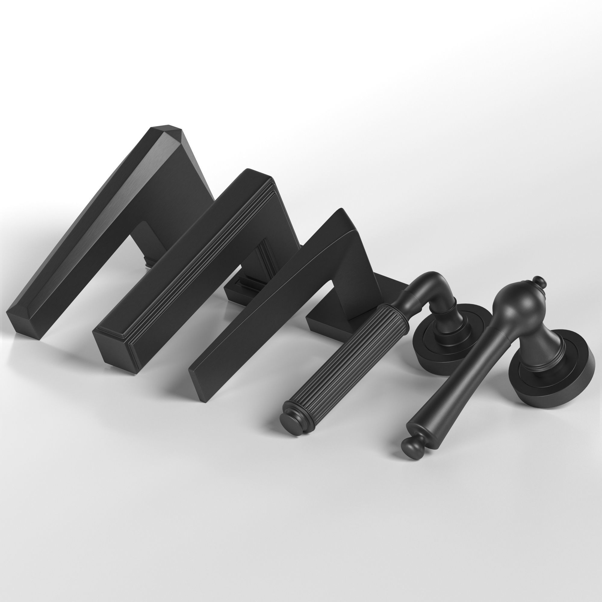 door handles part3 3D model_4